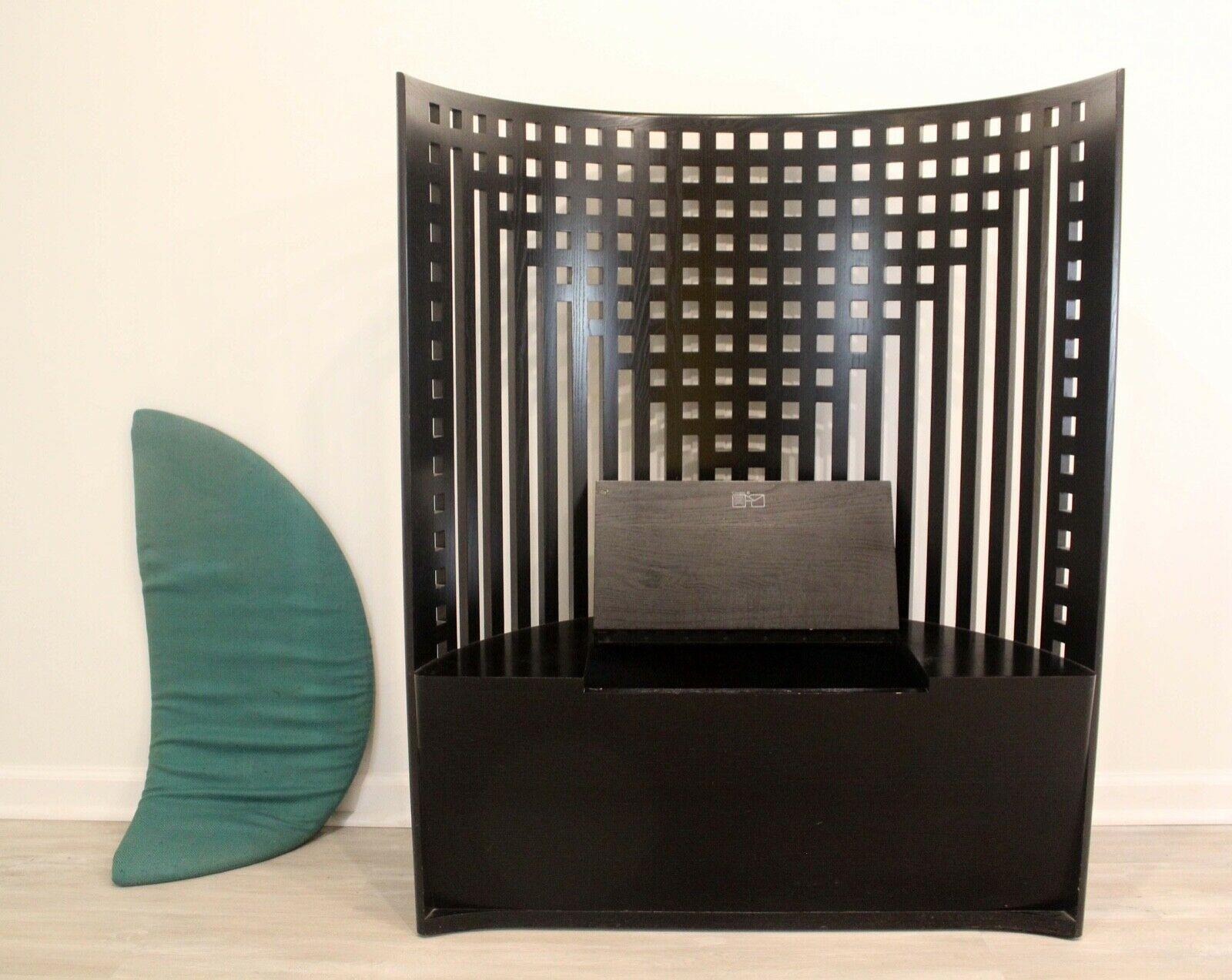 20th Century Art Nouveau Style Charles Rennie Mackintosh Willow Chair with Storage