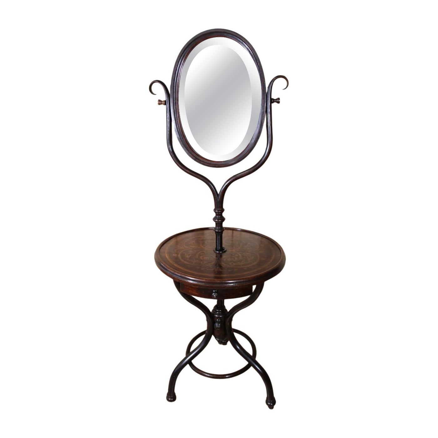 Mobile da bagno in Wood curvato in stile Art Nouveau _ Kohn 1904/1907 in vendita