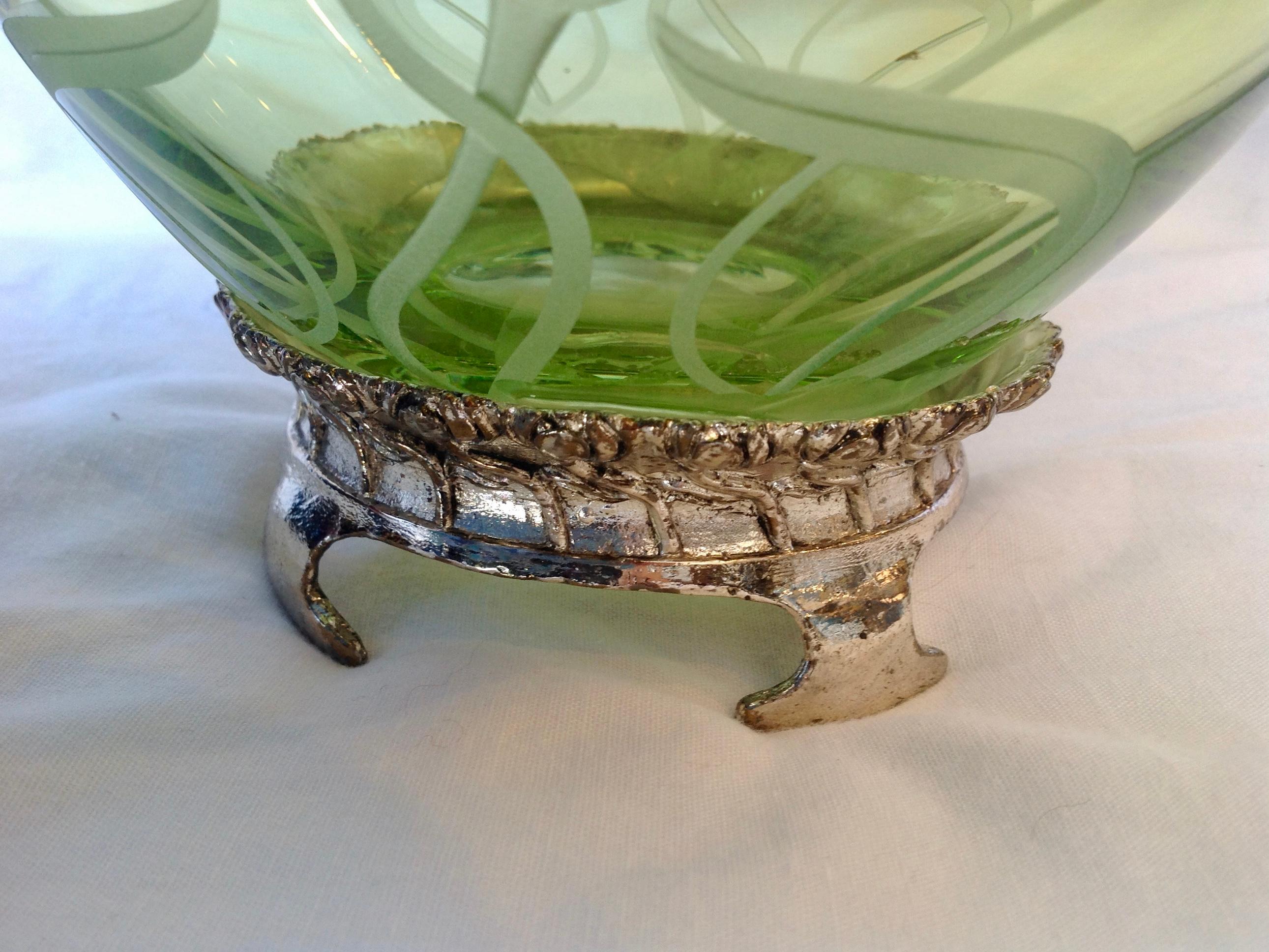 Art Nouveau Stil Libelle Glas 4