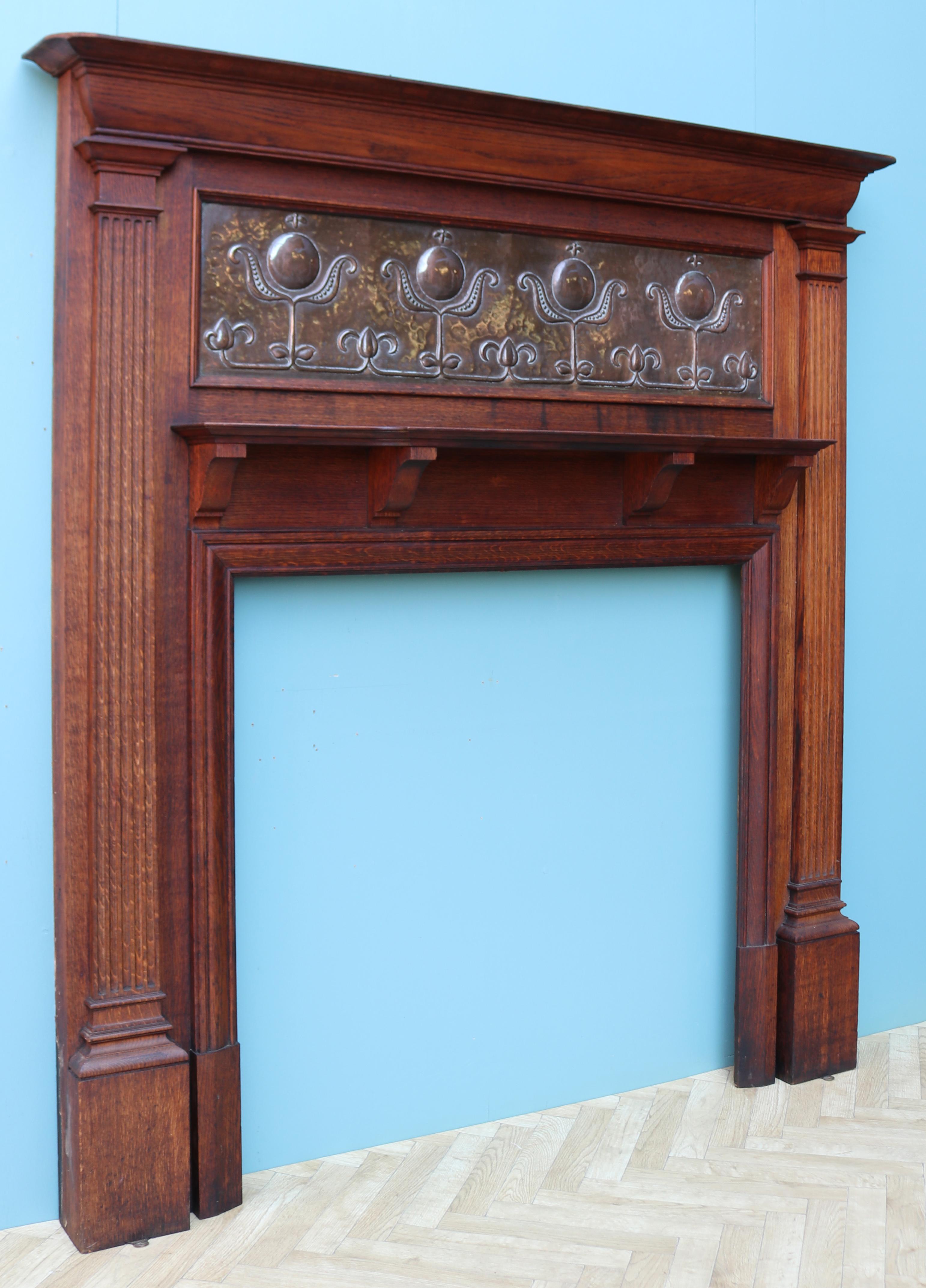 Art Nouveau Style English Mantel In Fair Condition In Wormelow, Herefordshire