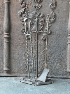 Art Nouveau Style Fireplace Tools or Fire Tools, Early 20th Century