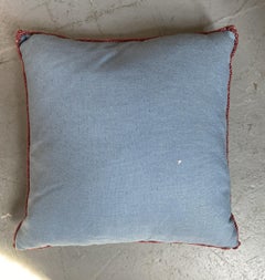 Art Nouveau Style Hand Embroidered Pillow / Cushion