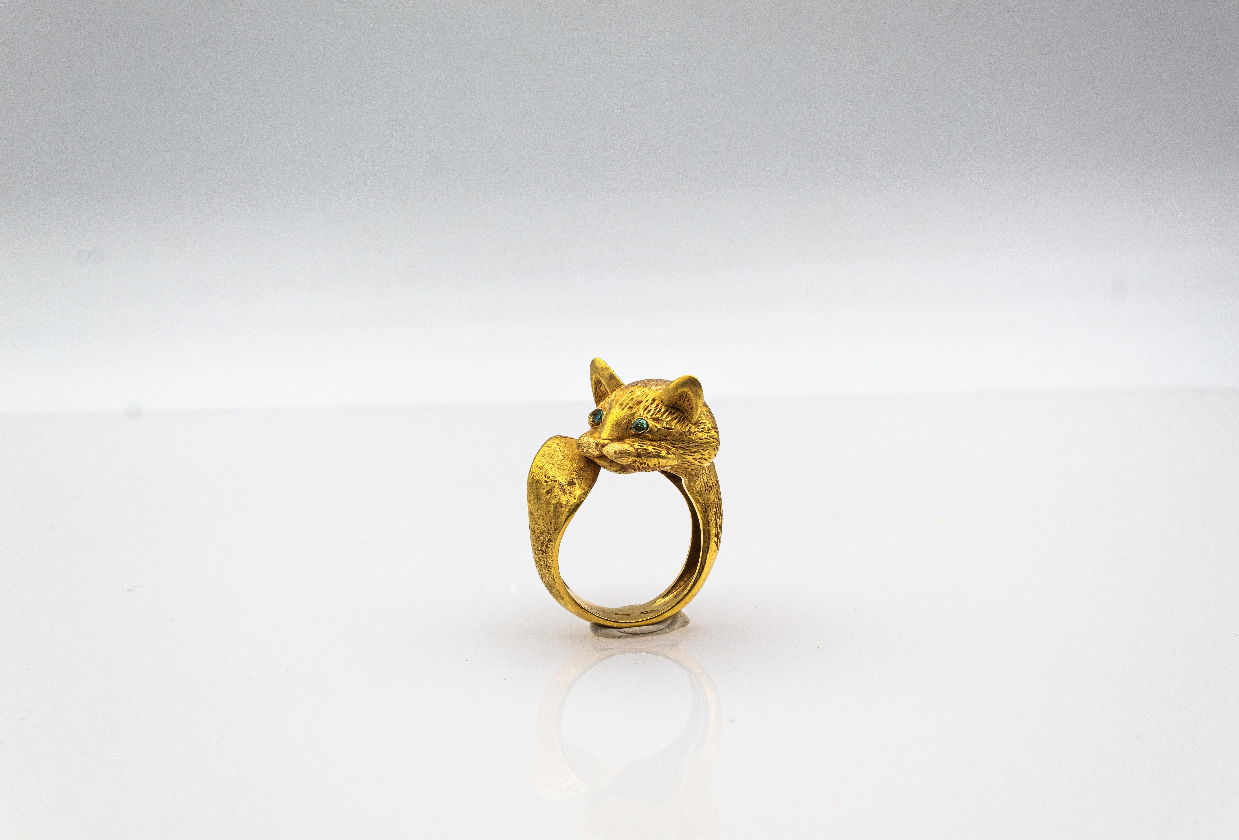 For any problems related to some materials contained in the items that do not allow shipping, please contact the seller with a private message to solve the problem.
We can ship every piece of our 1stdibs catalog worldwide.

This Ring is made of 9K