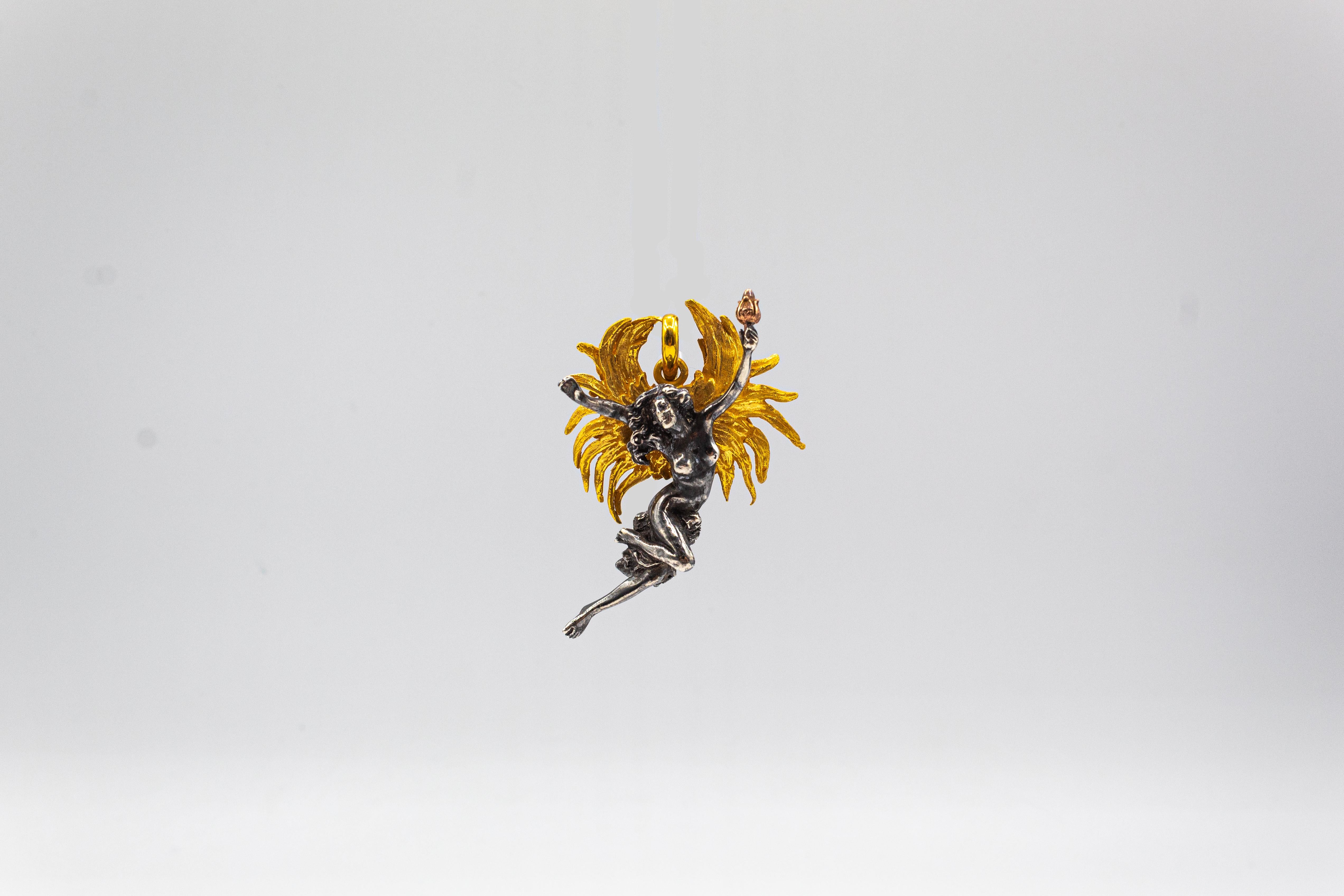 For any problems related to some materials contained in the items that do not allow shipping, please contact the seller with a private message to solve the problem.
We can ship every piece of our 1stdibs catalog worldwide.

This Pendant is made of