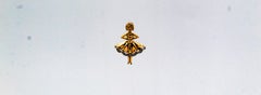 Art Nouveau Style Handcrafted White Diamond Rose Gold Dancer Pendant Necklace