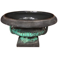 Art Nouveau Style Italian Ceramic Jardinière/Urn, Signed, Italy