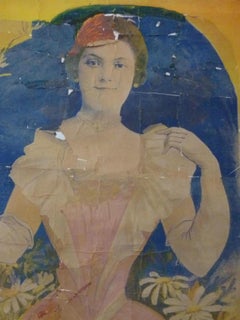 Lithographie de style Art Nouveau, G.Bataille, 18-20 rue de Chabrol, Paris