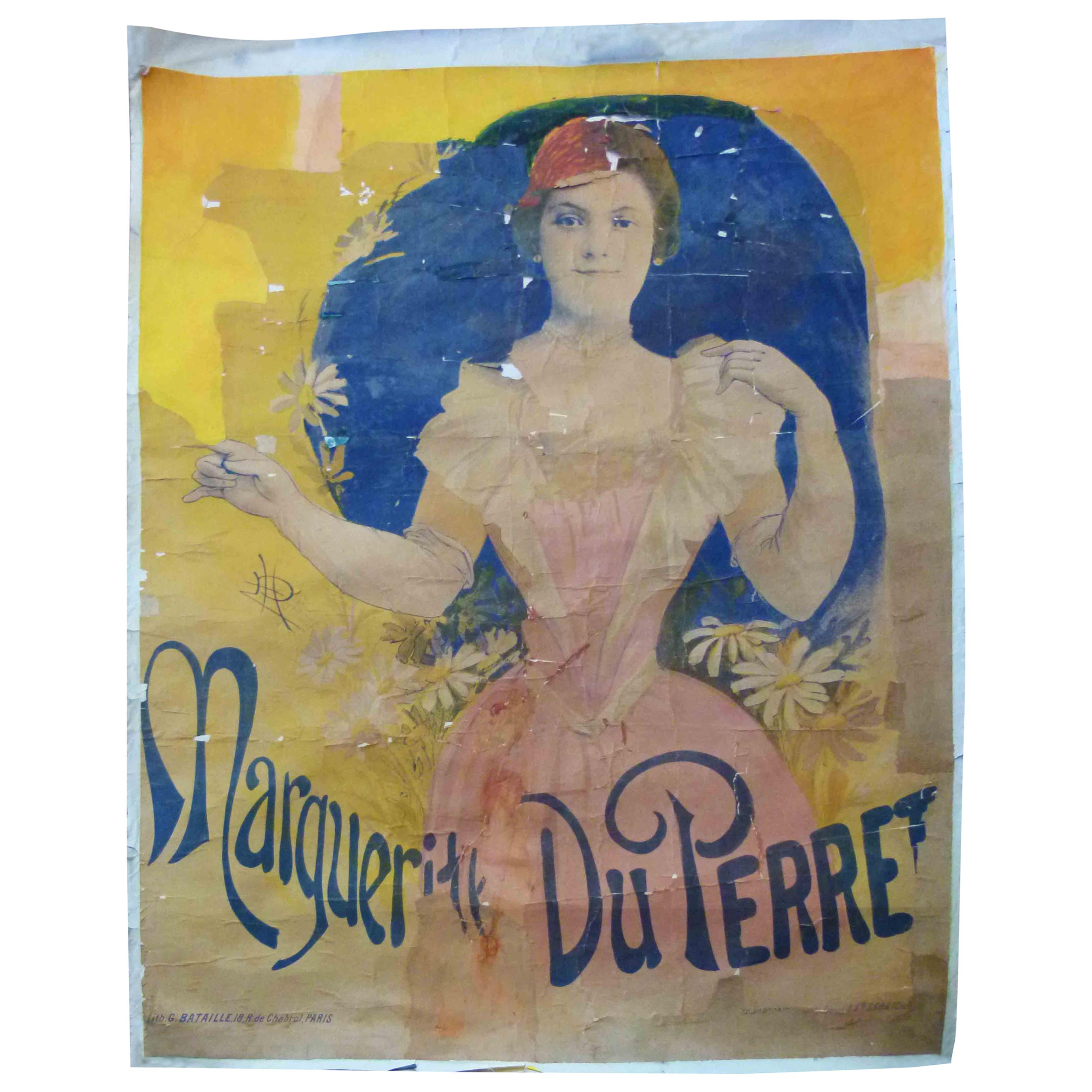 Art Nouveau Style Lithographie, G.Bataille, 18-20 rue de Chabrol, Paris For Sale