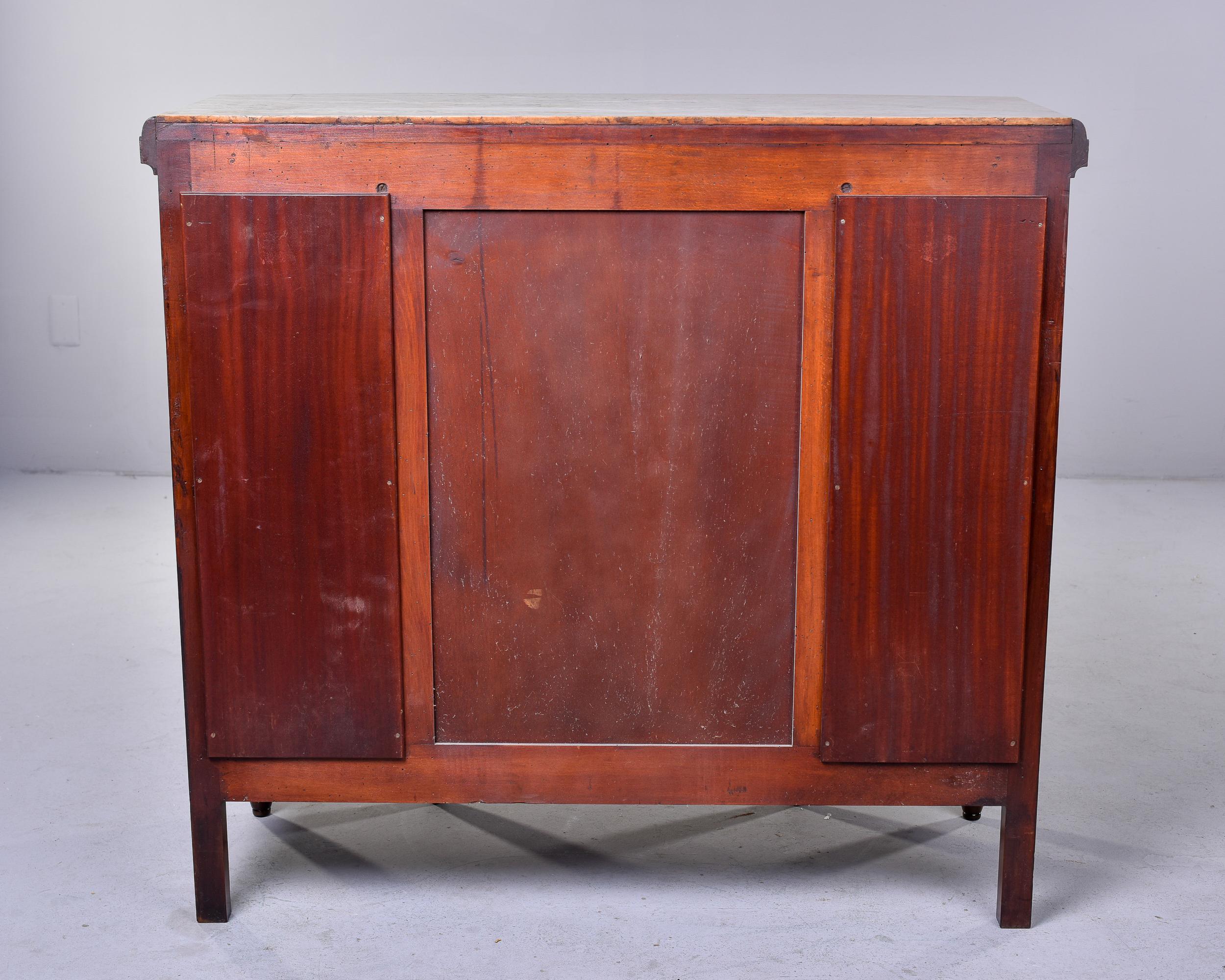 Art Nouveau Style Mahogany Sideboard with Marble Top For Sale 5