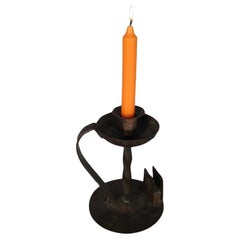 Antique Art Nouveau Style Metal Candlestick by Goberg -1Y93