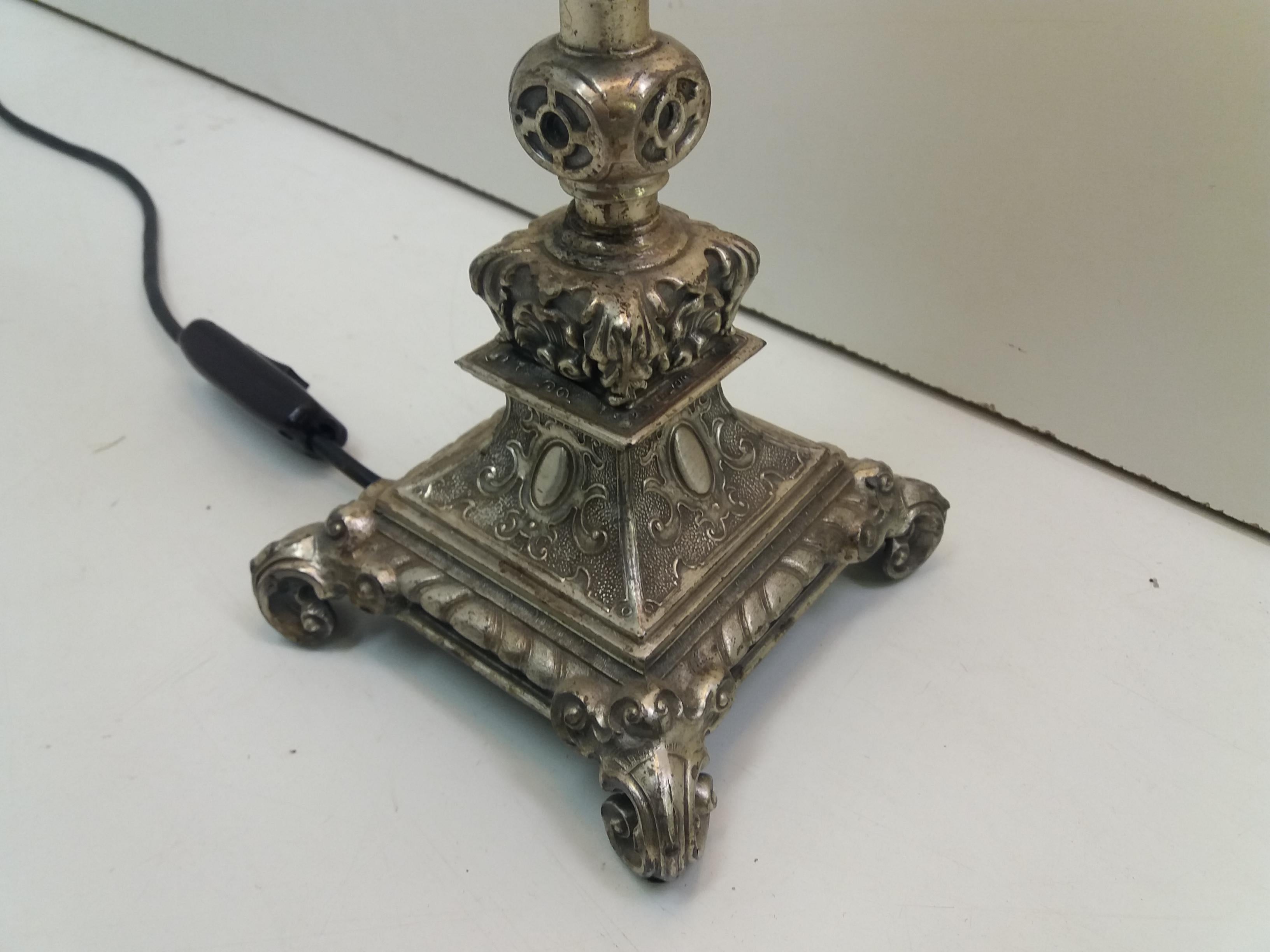 Art Nouveau Style Metal Table Lamp 2