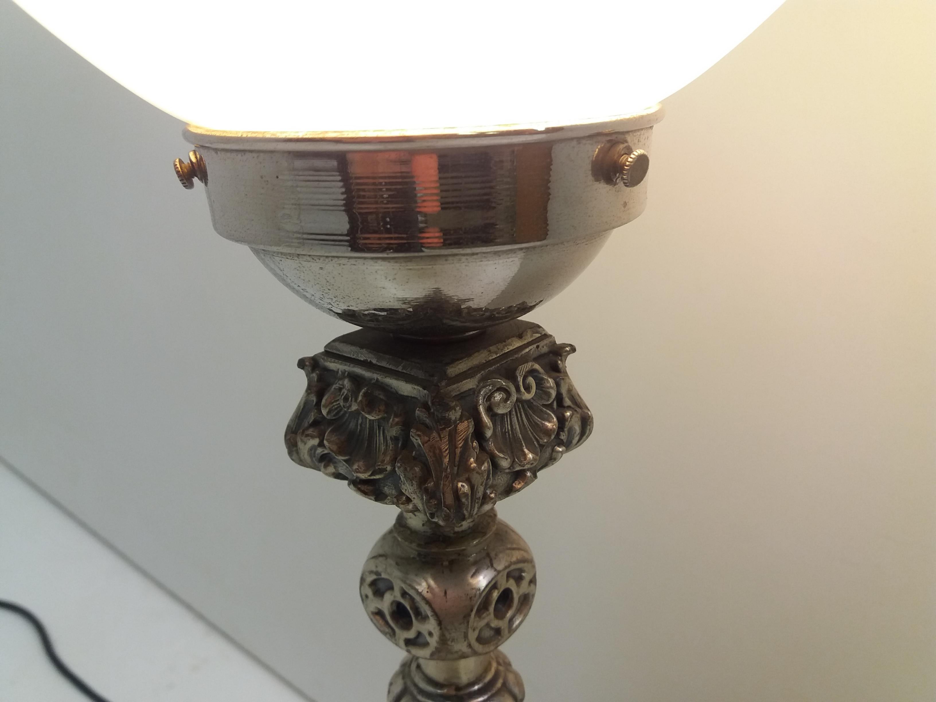 Art Nouveau Style Metal Table Lamp 3