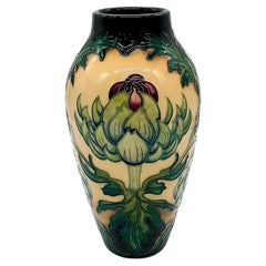 Art Nouveau Style MOORCROFT GARDEN castle pattern Vase by Kerry Goodwin 40/75