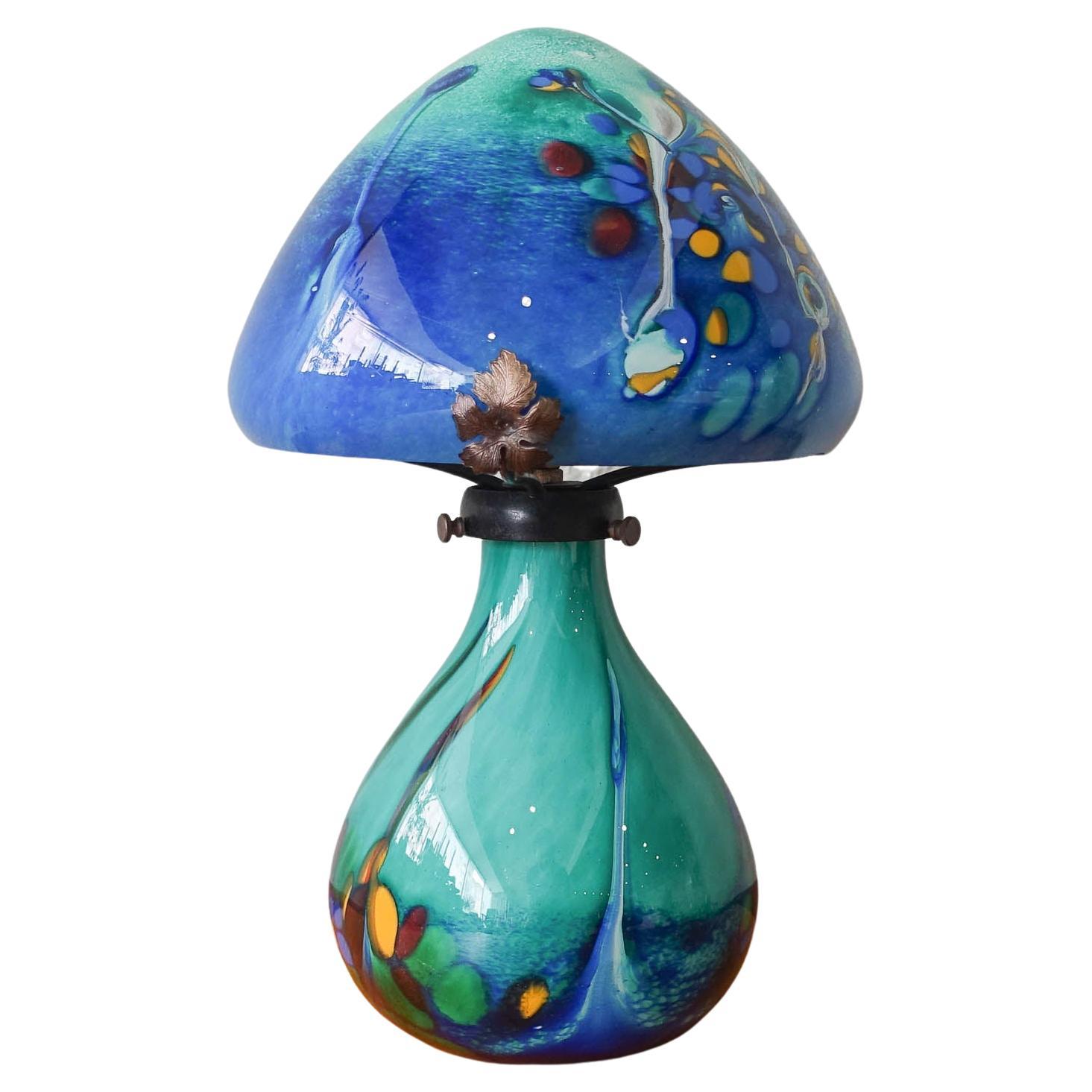 Art Nouveau Style Mushroom Table Lamp