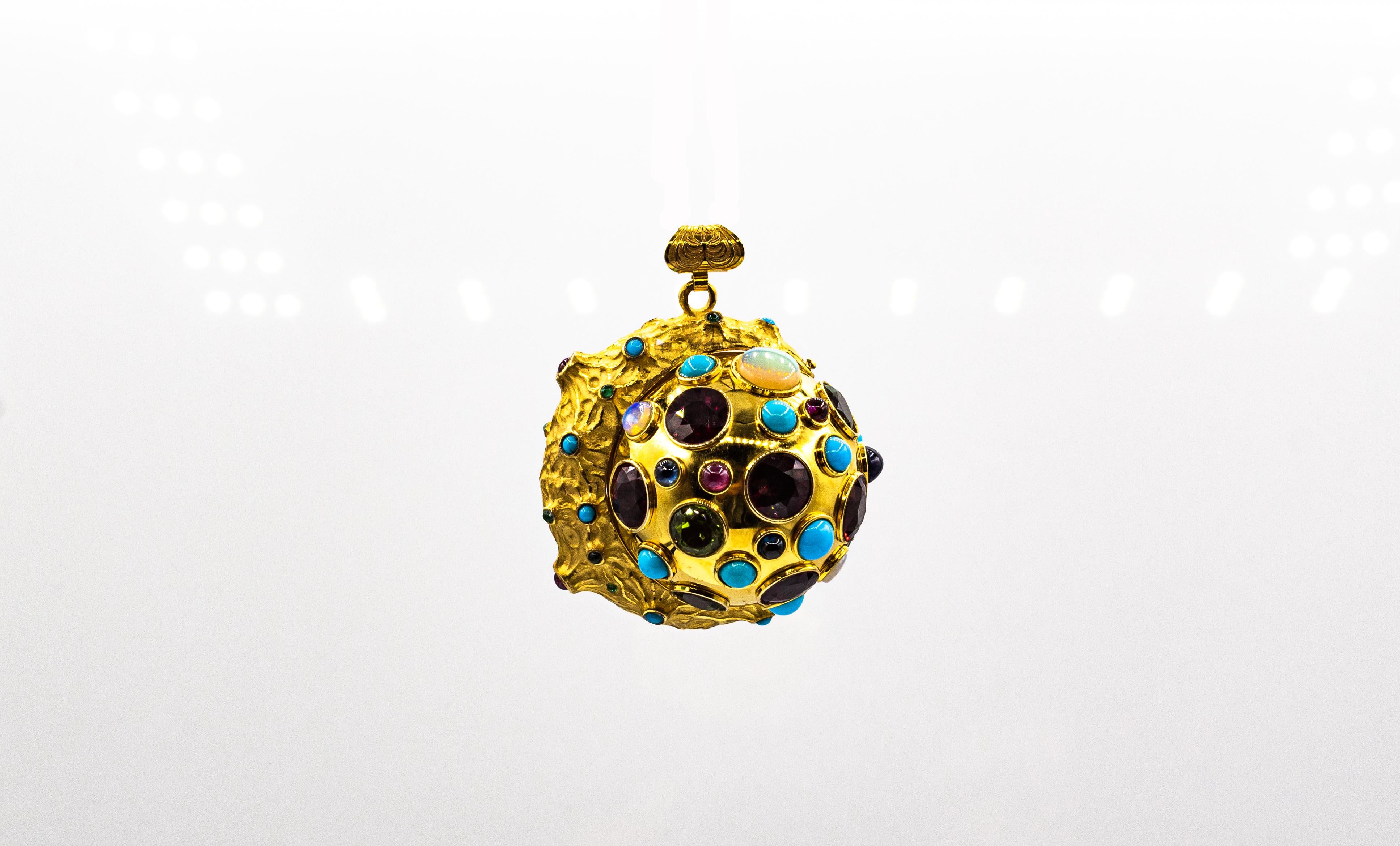 For any problems related to some materials contained in the items that do not allow shipping, please contact the seller with a private message to solve the problem.
We can ship every piece of our 1stdibs catalog worldwide.

This Pendant is made of