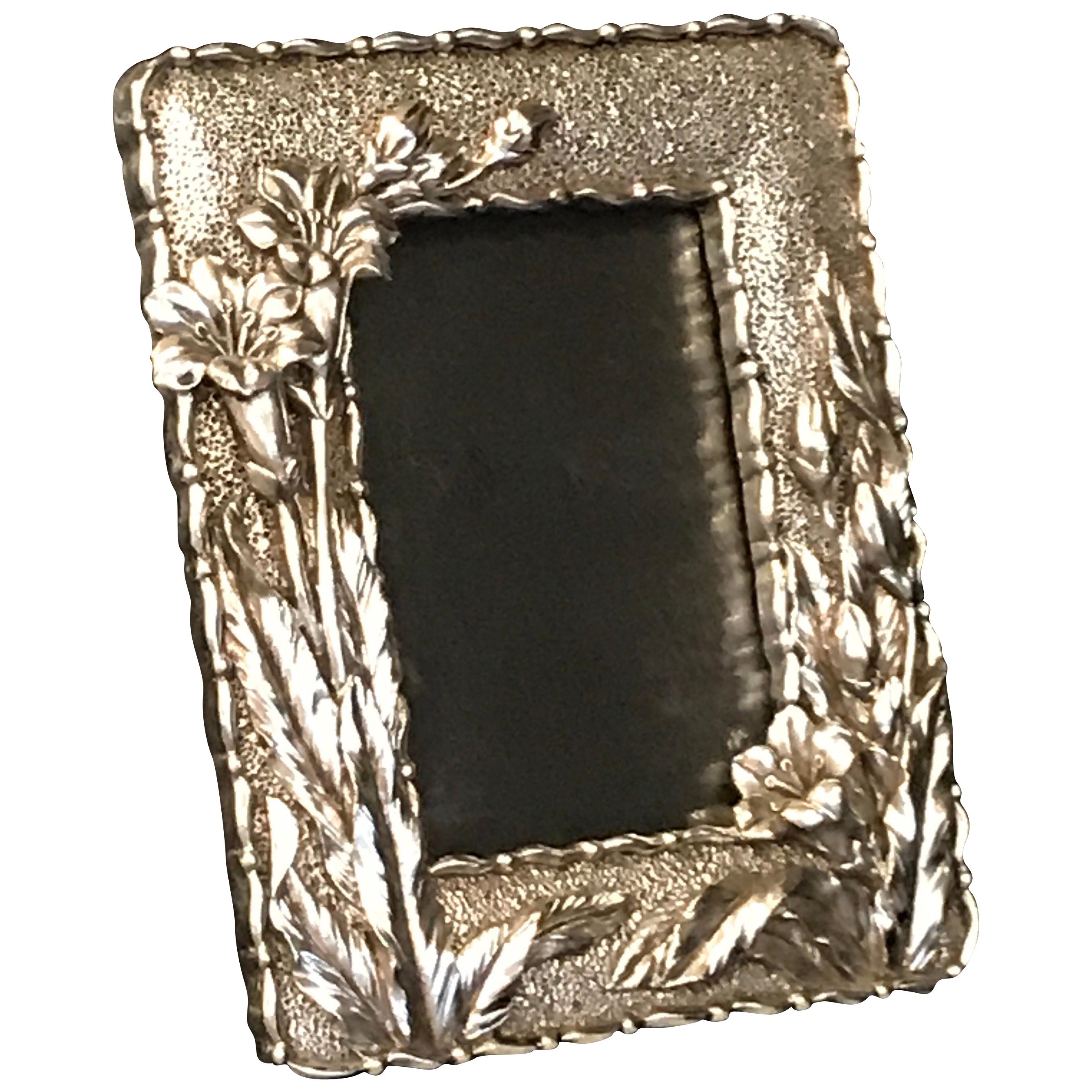 Art Nouveau Style Silver Plated Frame