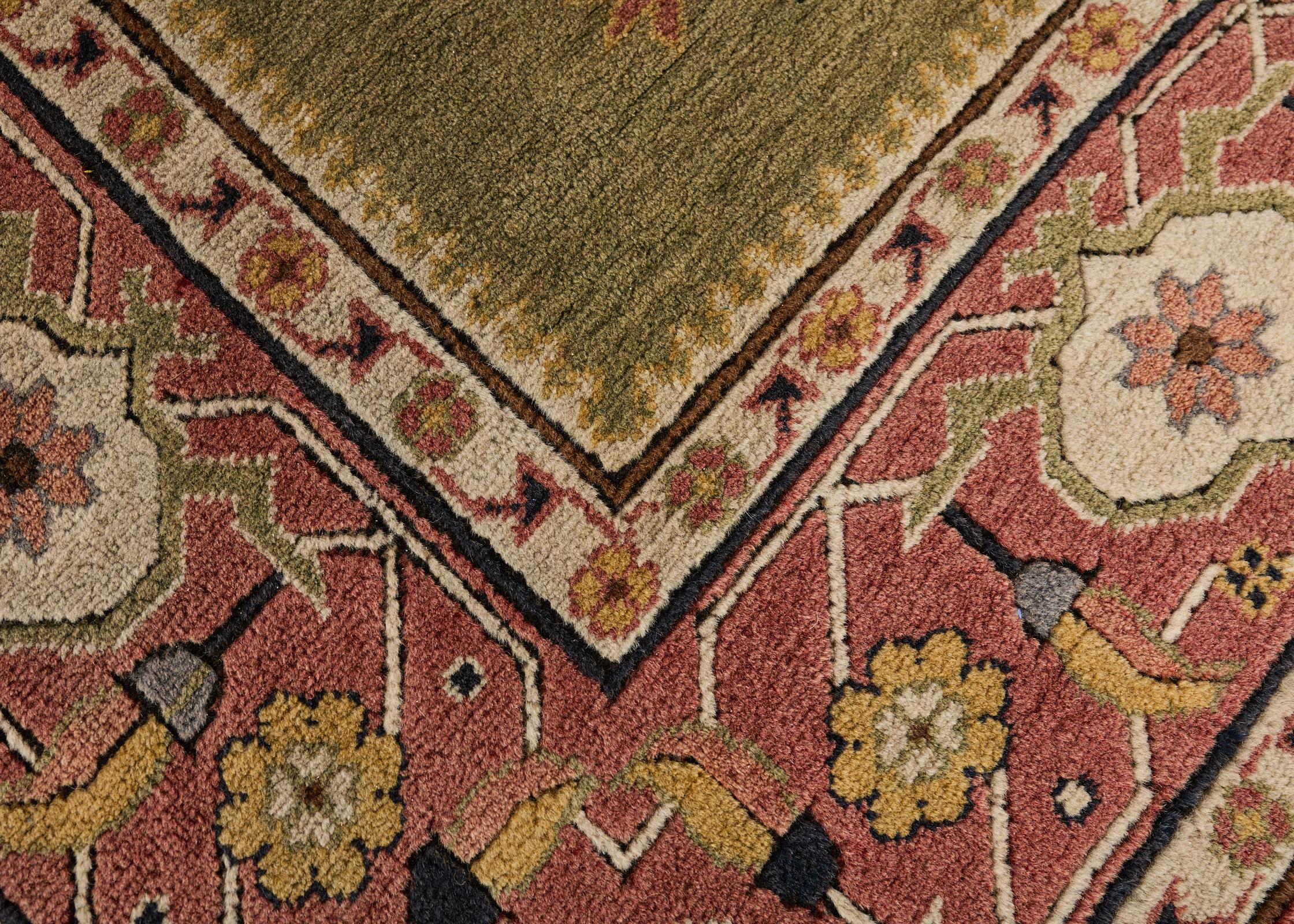 Tappeto Oushak turco in stile liberty 10' x 12' in vendita 4