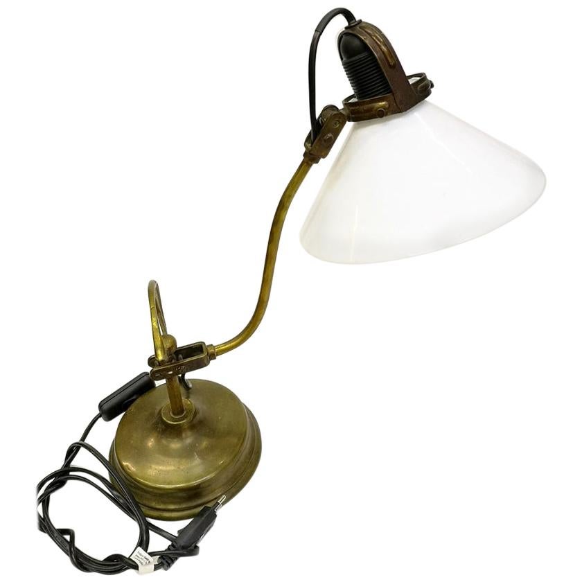 Art Nouveau Style Early 20th Century Adjustable Arm Table Lamp, 1900s