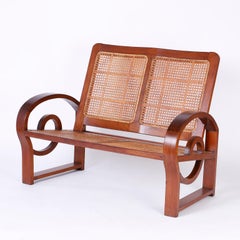 Art Nouveau Style West Indies Settee