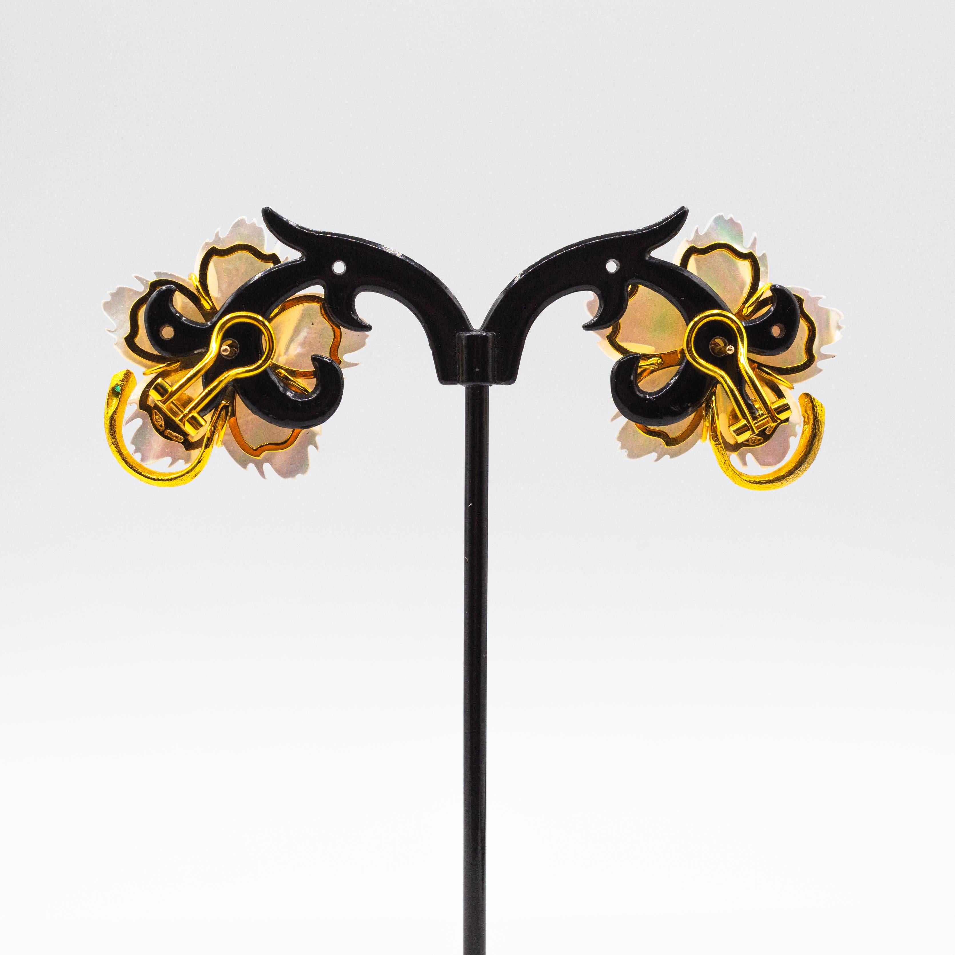 Art nouveau Boucles d'oreilles 