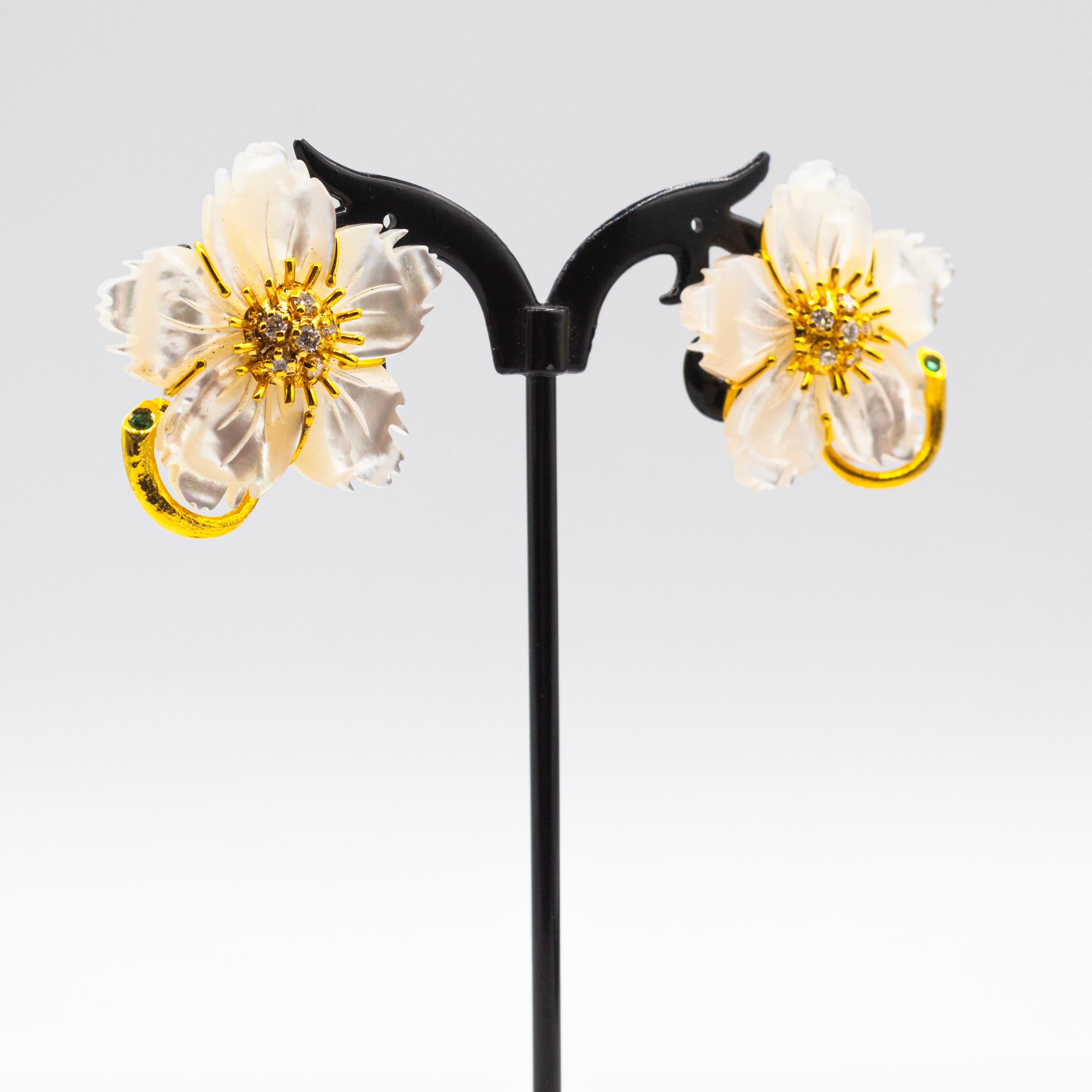 Taille ronde Boucles d'oreilles 