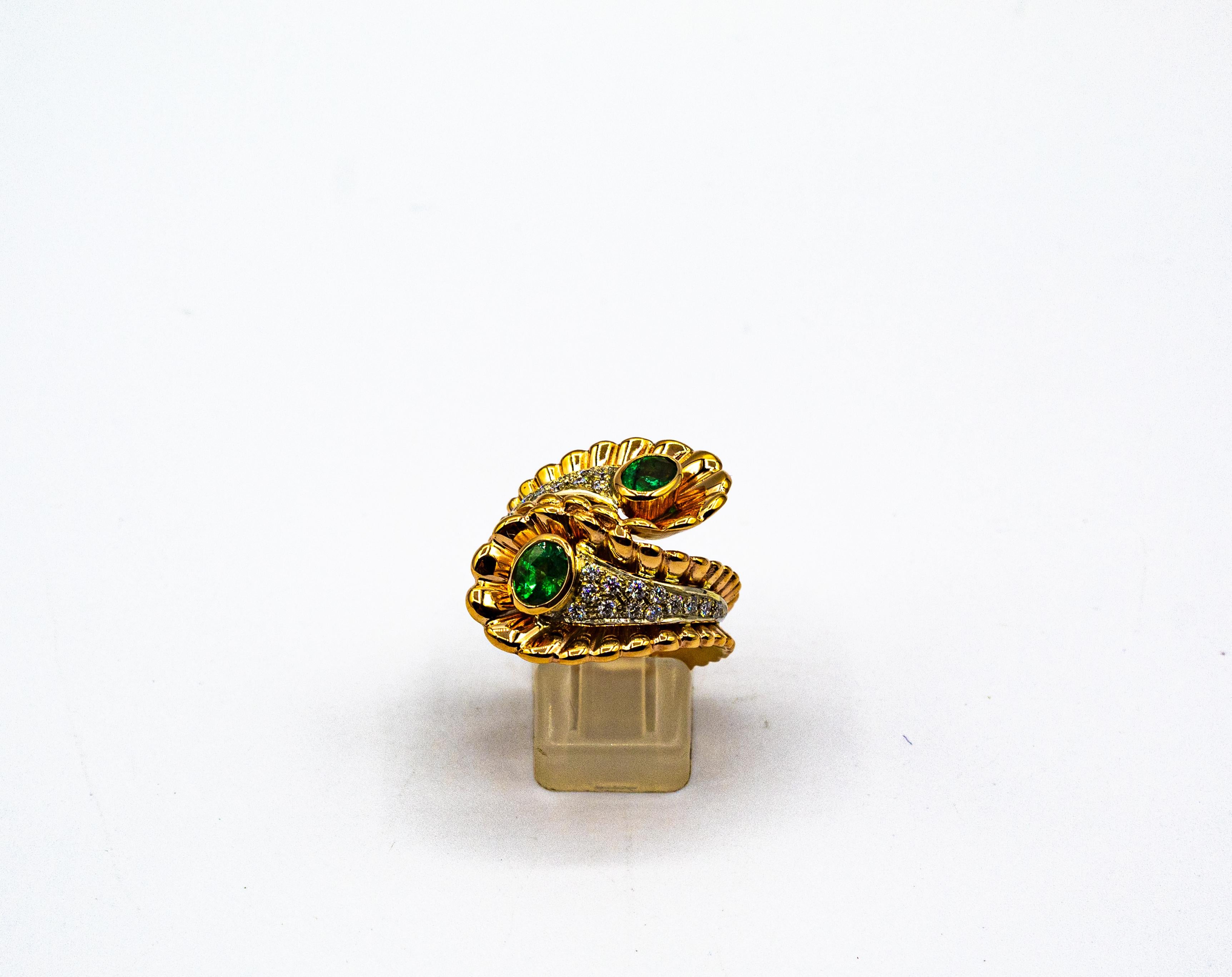 For any problems related to some materials contained in the items that do not allow shipping, please contact the seller with a private message to solve the problem.
We can ship every piece of our 1stdibs catalog worldwide.

This Ring is made of 14K