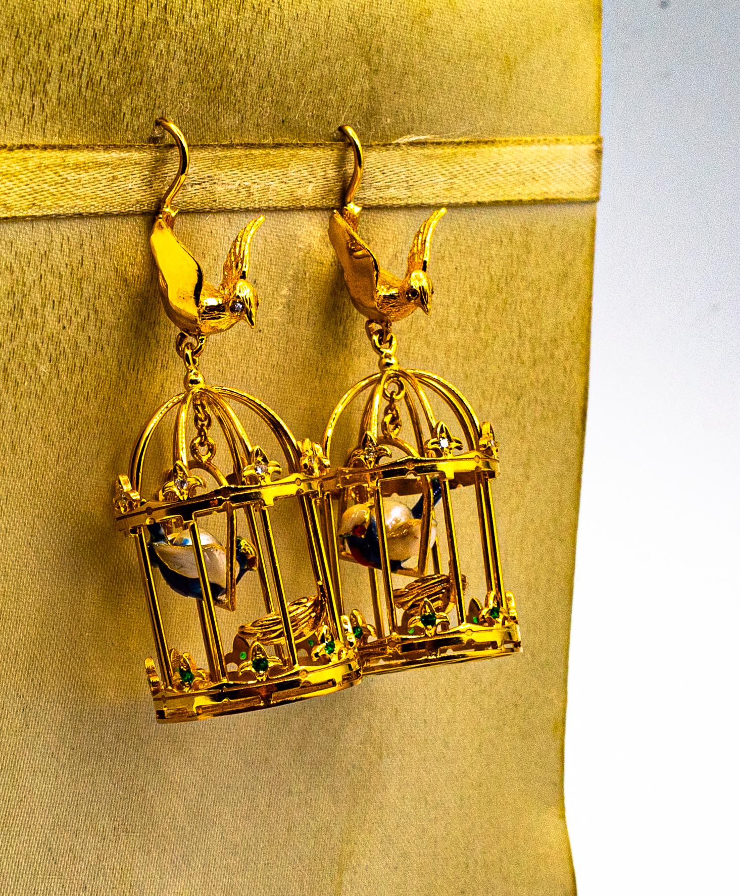 bird cage earrings