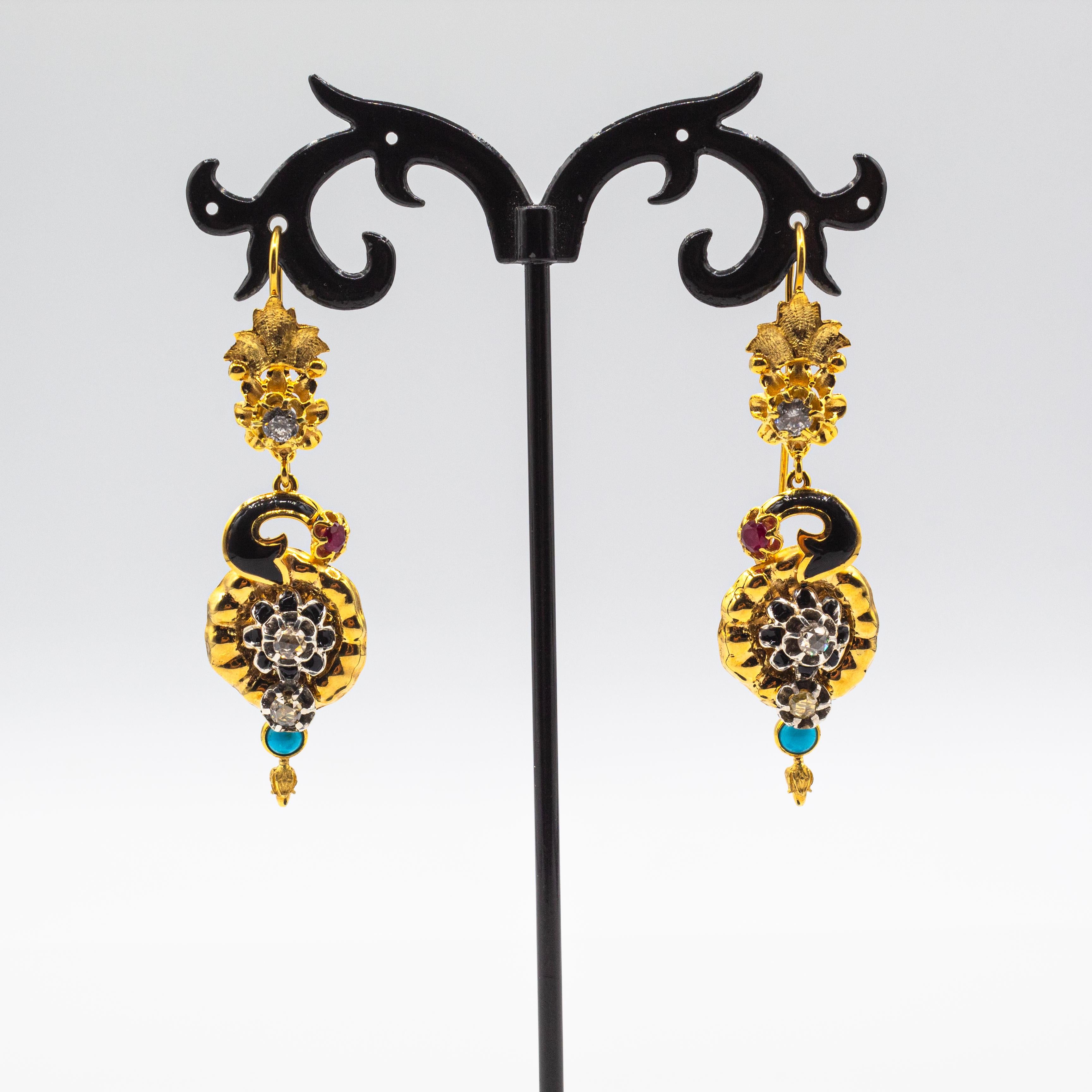 For any problems related to some materials contained in the items that do not allow shipping, please contact the seller with a private message to solve the problem.
We can ship every piece of our 1stdibs catalog worldwide.

These Stud Earrings are