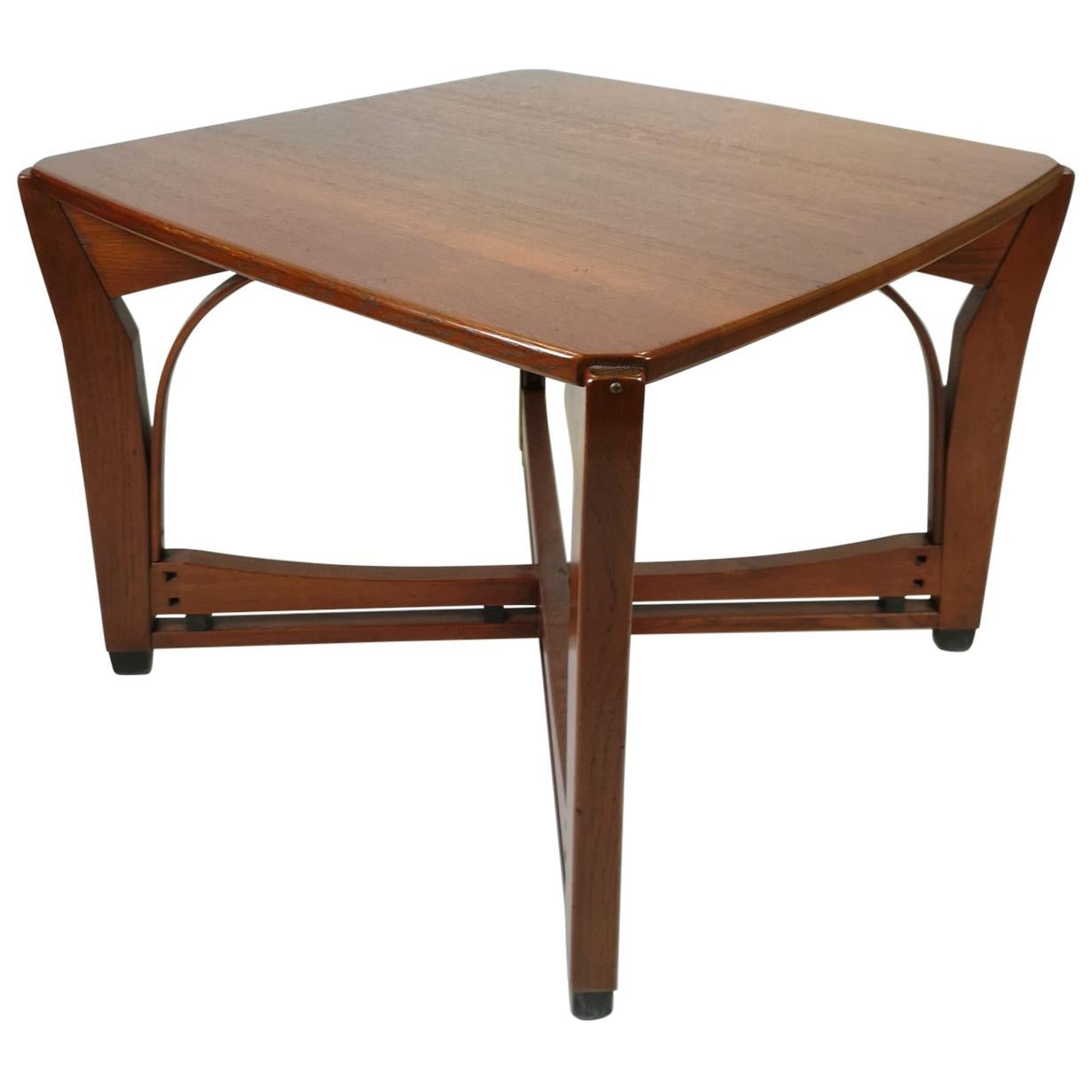 Art Nouveau Style Wooden Coffee Table by Schuitema & Zonen