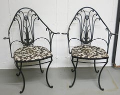 Art Nouveau Stylized Garden Chairs
