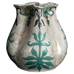 Art Nouveau Stylized Tulip Vase by Henri-Leon Charles Robalbhen