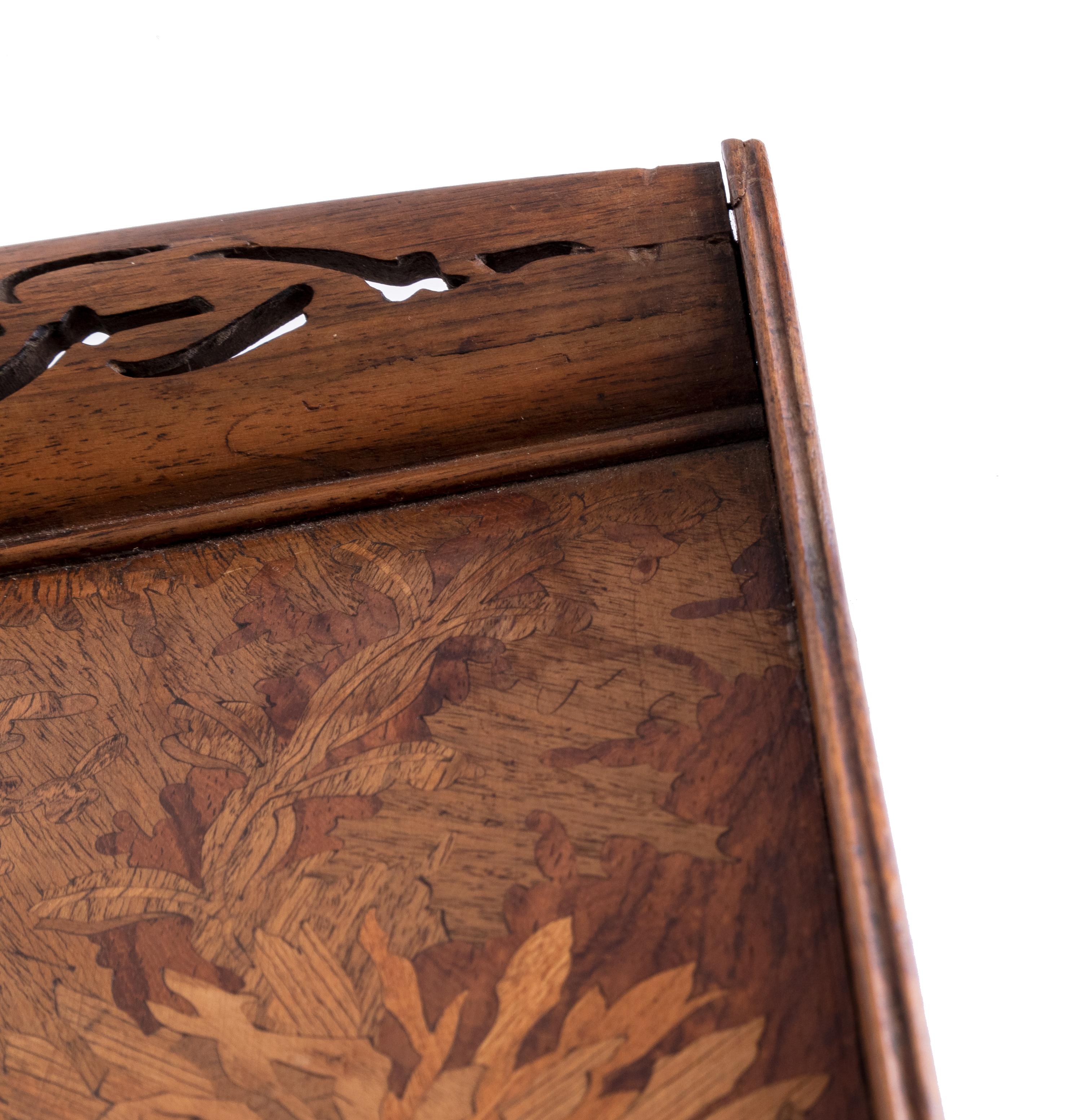 Art Nouveau Sunflower Tray by Gallé, 20th Century en venta 7