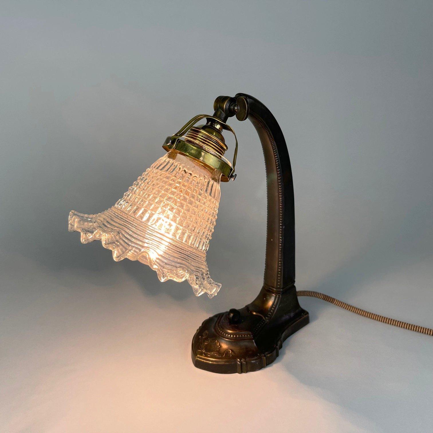 Czech Art Nouveau Table Lamp, 1910's For Sale