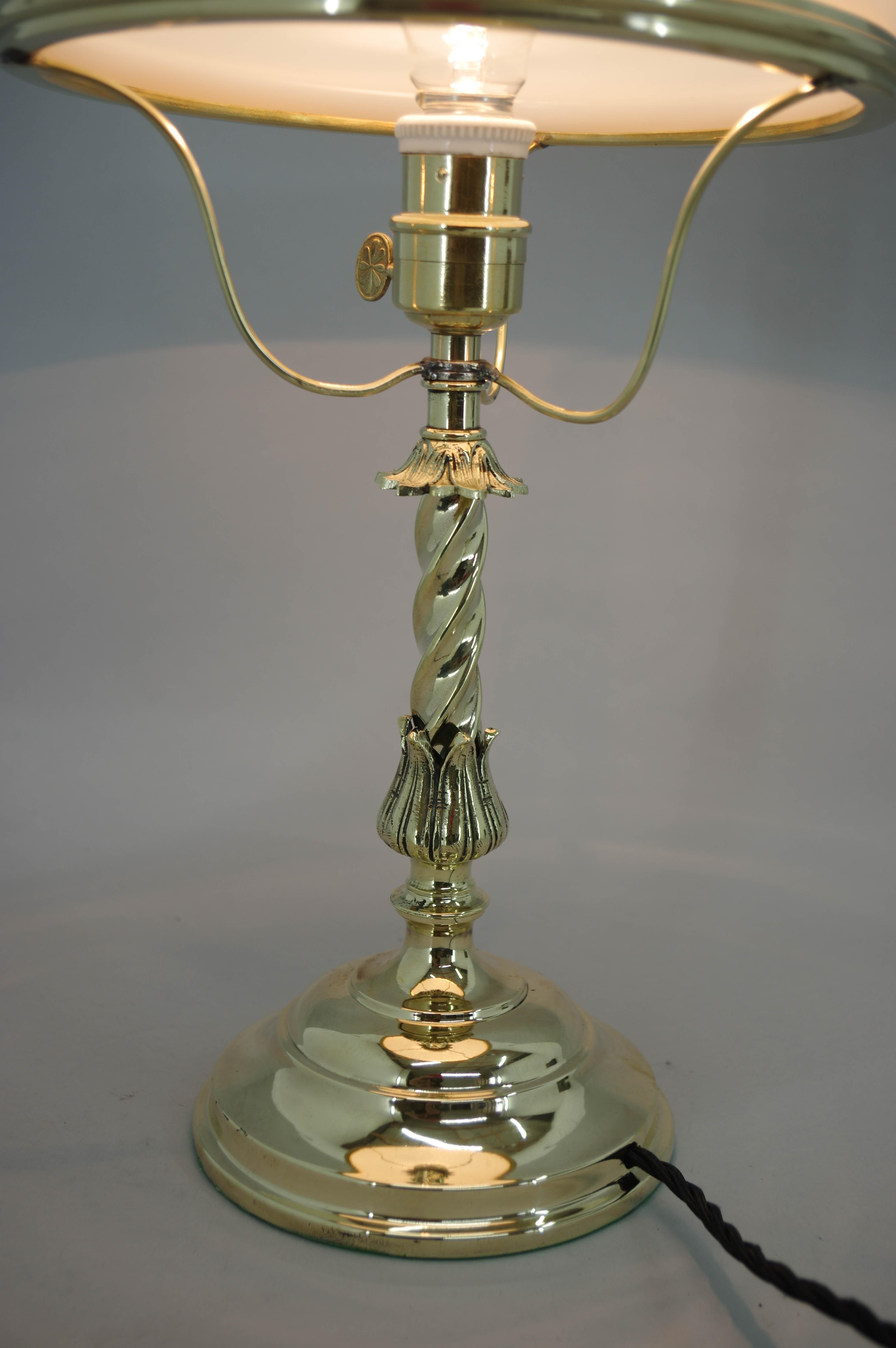 Art Nouveau Table Lamp, 1910s, Restored In Good Condition For Sale In Praha, CZ