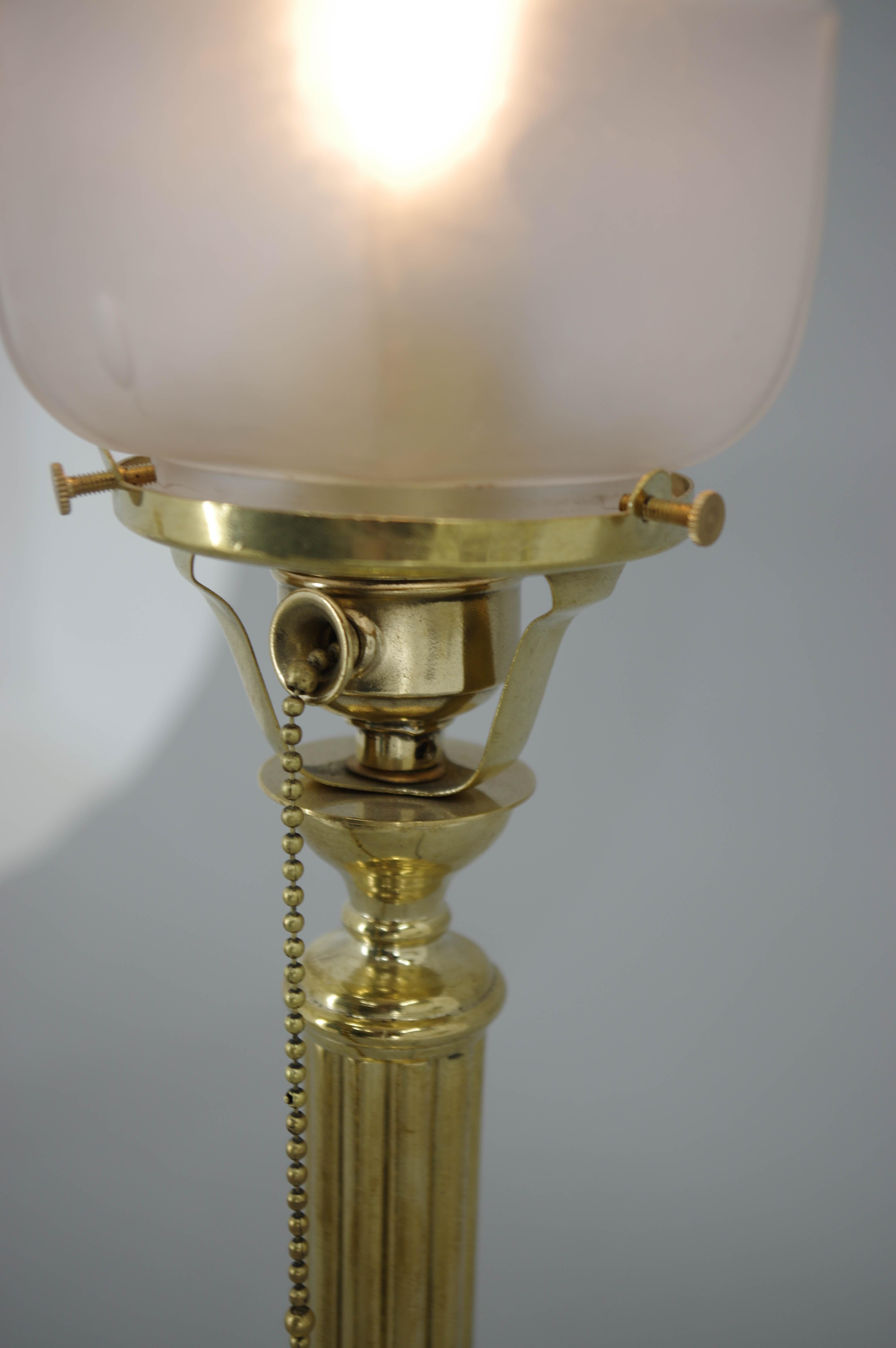 Art Nouveau Table Lamp, 1910s, Restored In Good Condition For Sale In Praha, CZ