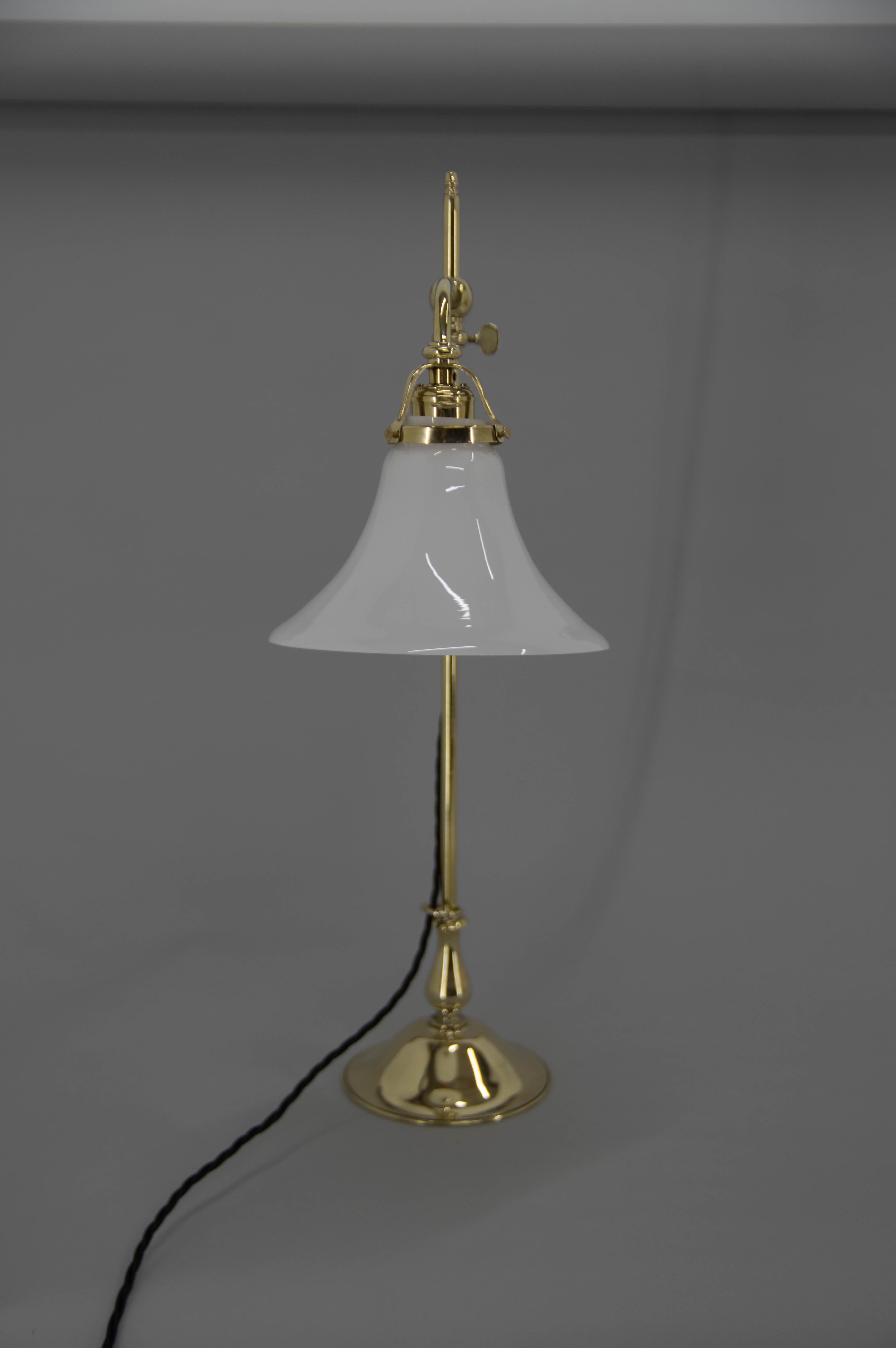 Early 20th Century Art Nouveau Table Lamp, 1910s, Restored For Sale