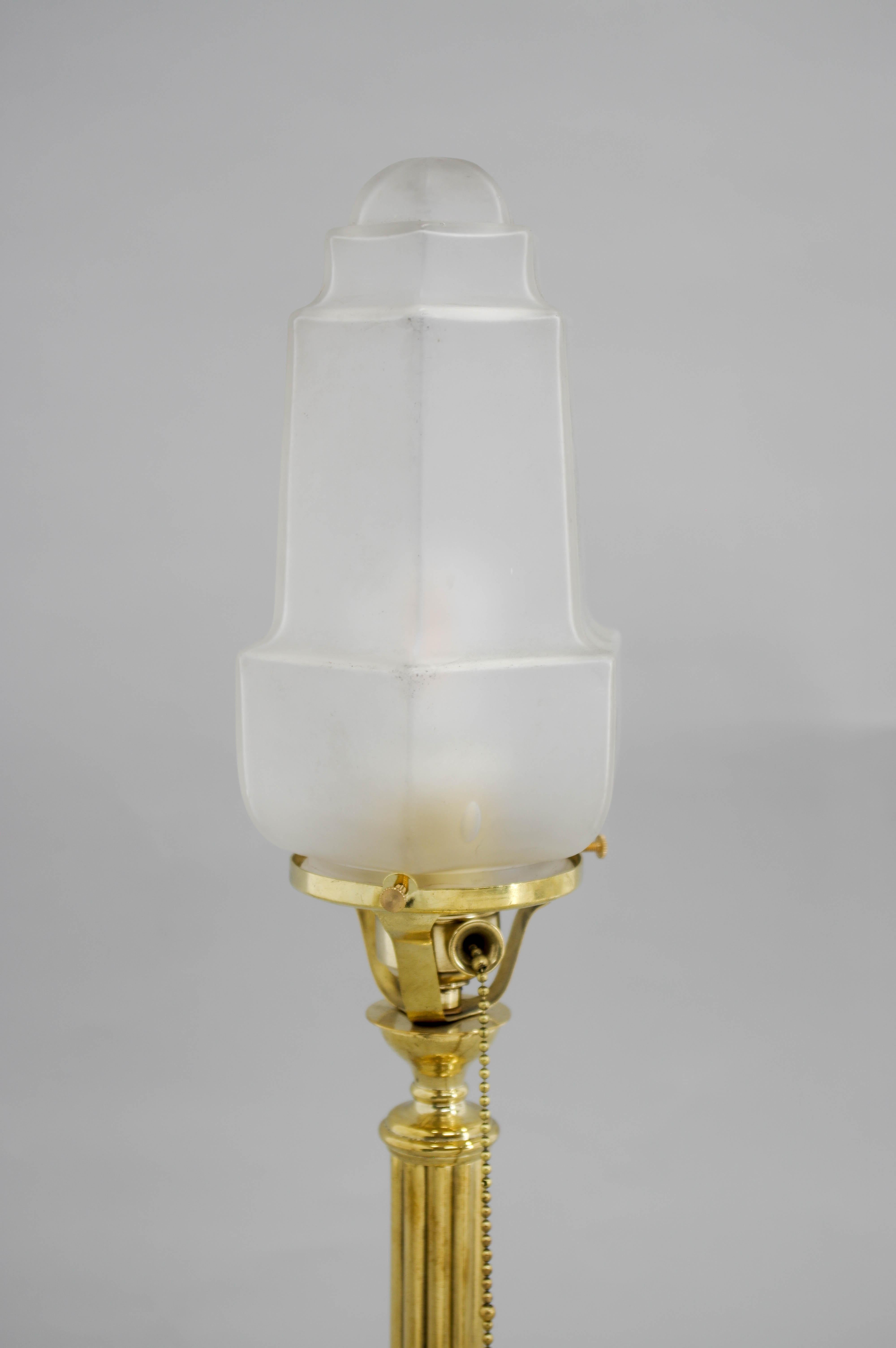 Lampe de table Art Nouveau, années 1910, restaurée en vente 1