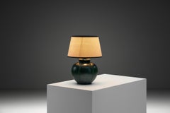 Art Nouveau Table Lamp by Nils Emil Lundström for Rørstrand, Early 20th Century