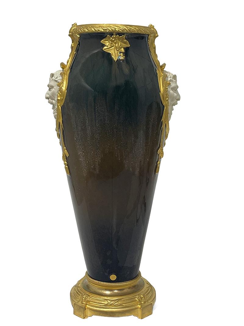 Jugendstil-Tischlampe von Paul Louchet, Paris Lamarre & Pillivuyt, um 1900 (Bronze) im Angebot