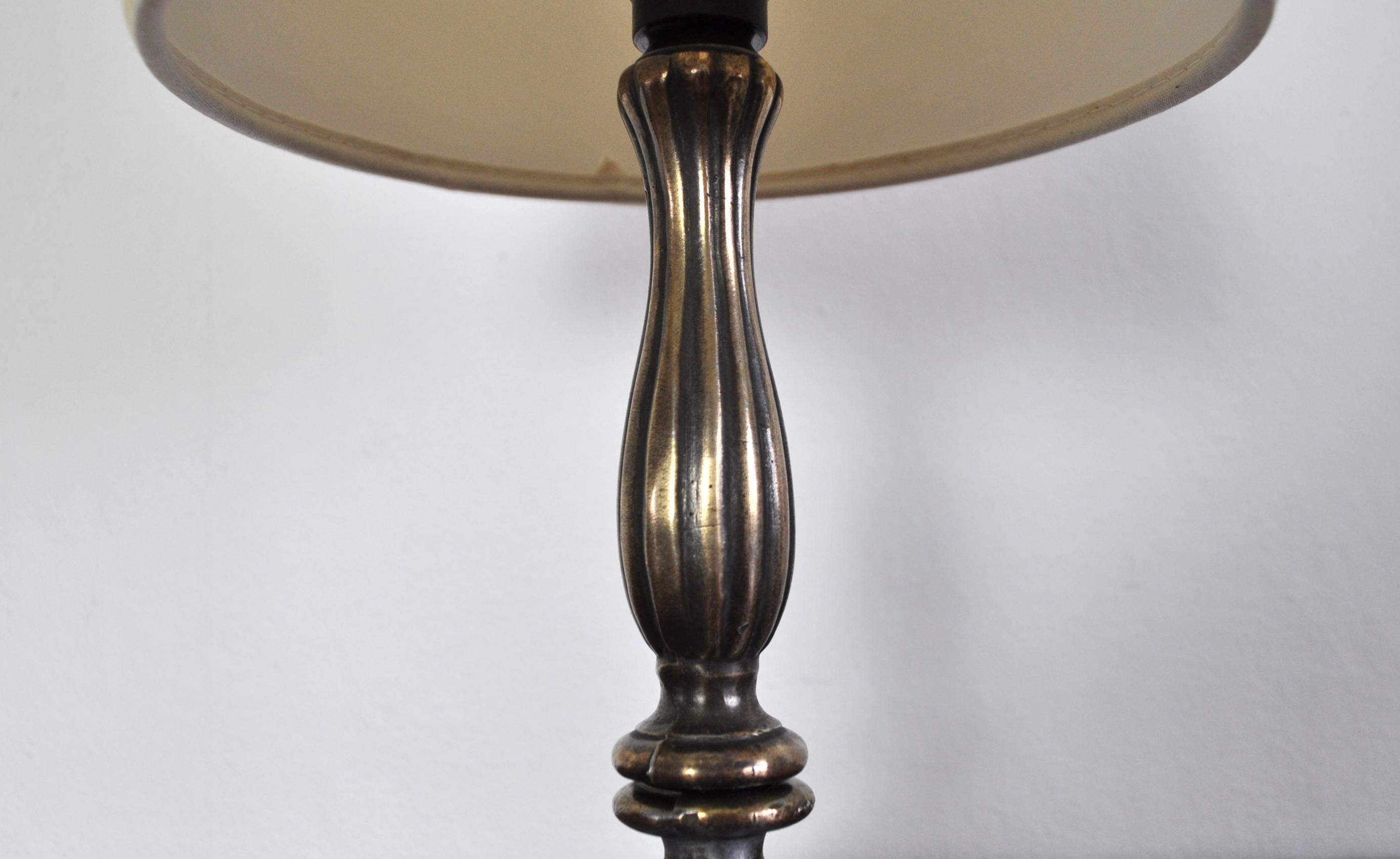 Metal Art Nouveau Table Lamp Early 20th Century For Sale