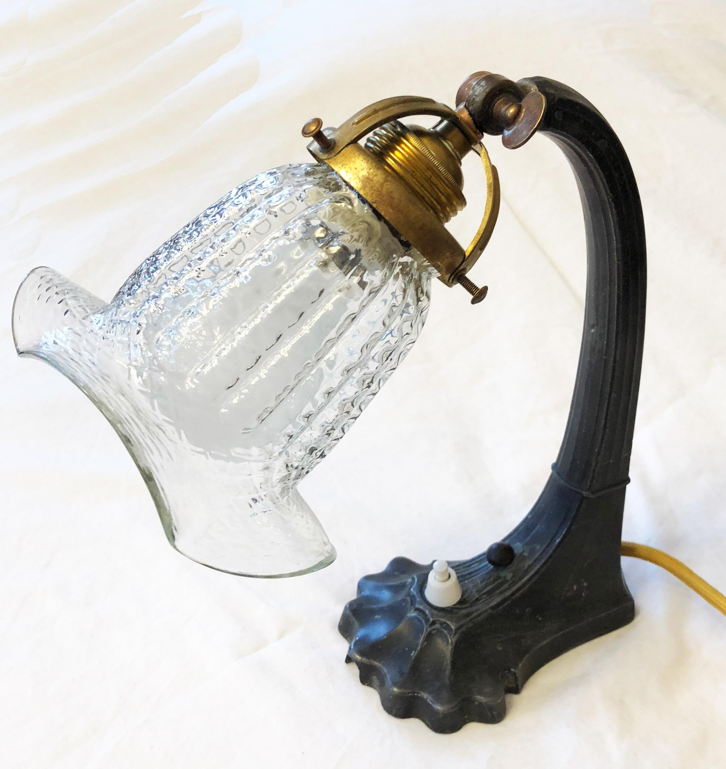 Art Nouveau Tischlampe (Österreichisch)