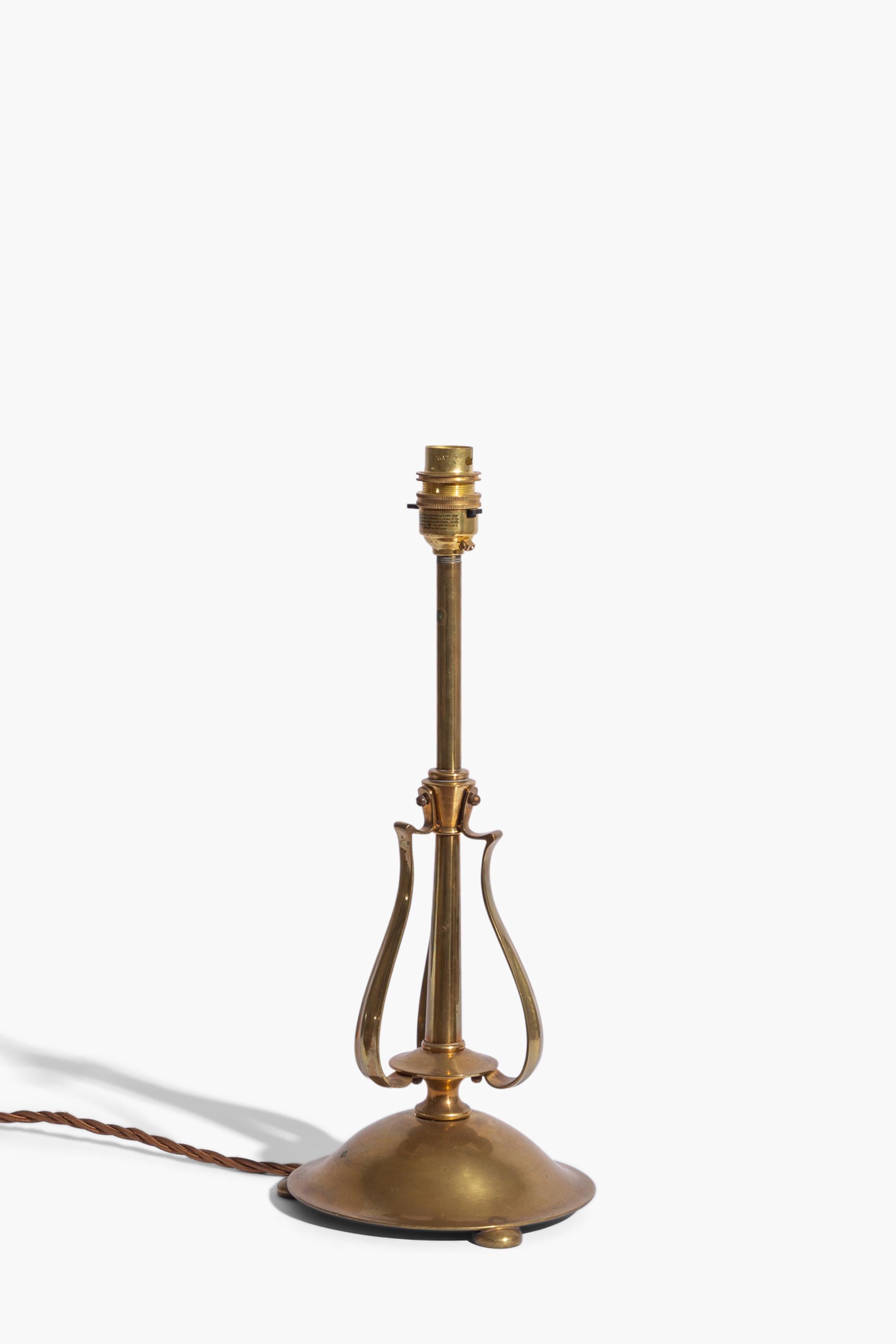 Art nouveau Lampe de table Art Nouveau à la manière de Was Benson en vente