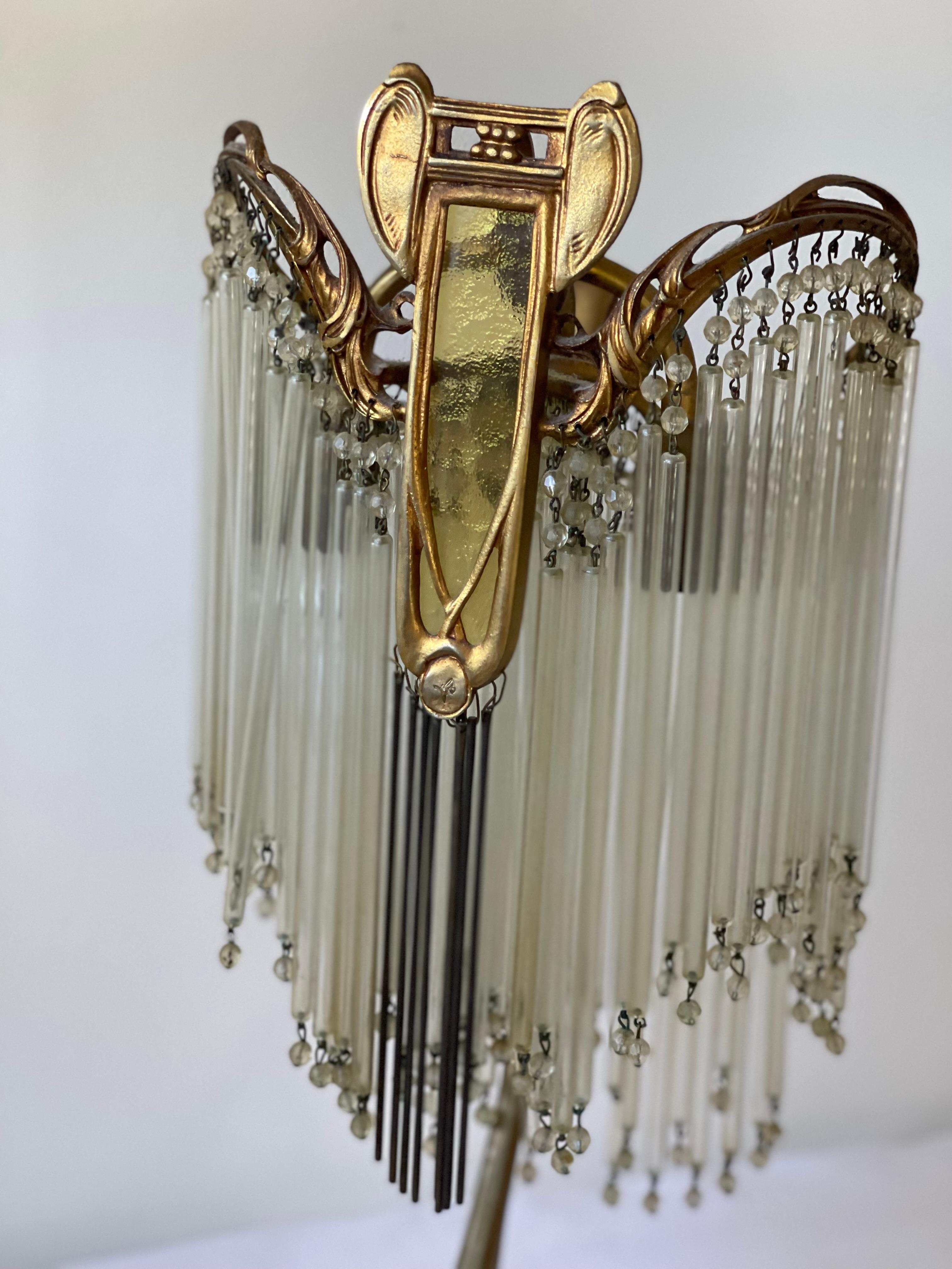 Art Nouveau Table Lamp in the Style of Hector Guimard 2