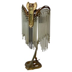 Lampe de table Art Nouveau dans le style de Hector Guimard
