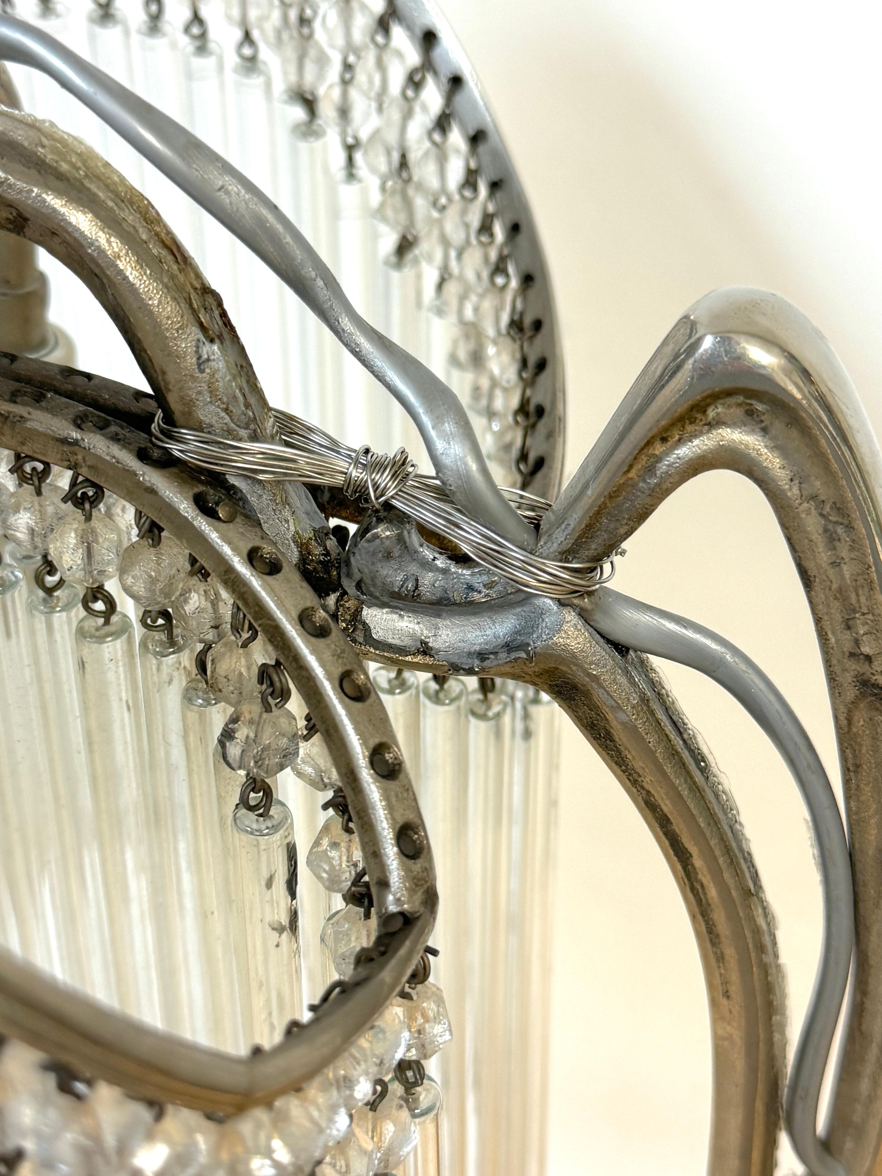 Français Lampe de table Art Nouveau dans le style de Hector Guimard, réparée