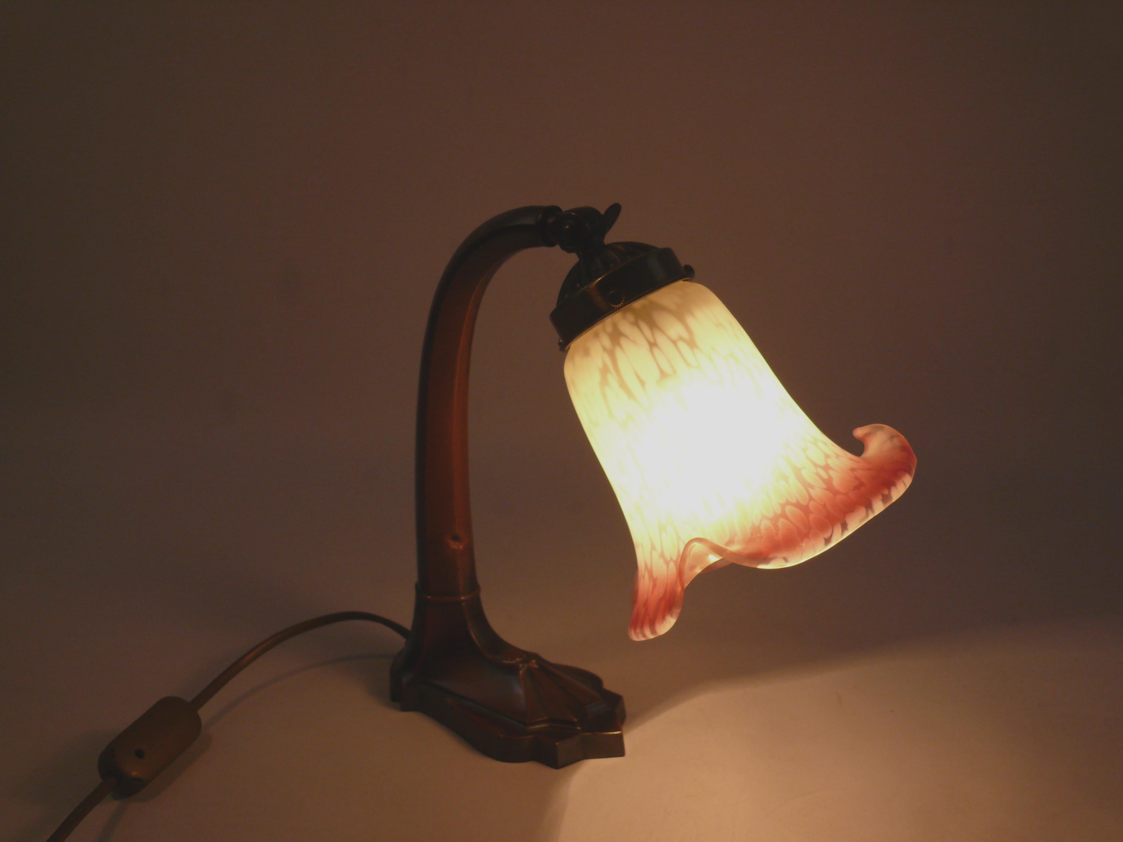 Jugendstil Art Nouveau Table Lamp / Piano Lamp