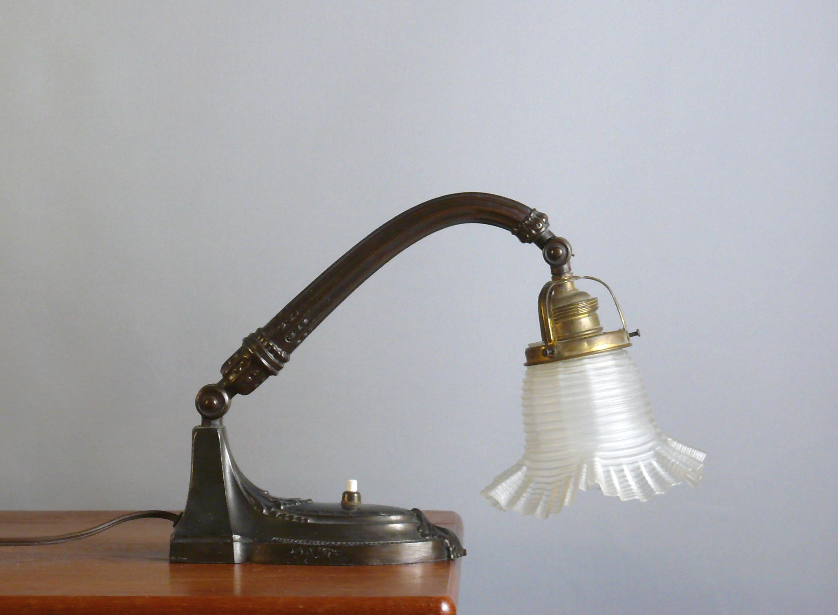Jugendstil Art Nouveau Table Lamp / Piano Lamp For Sale