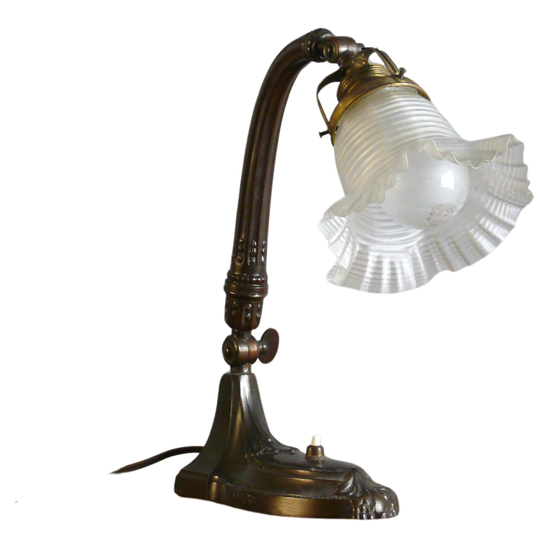 Art Nouveau Table Lamp / Piano Lamp For Sale