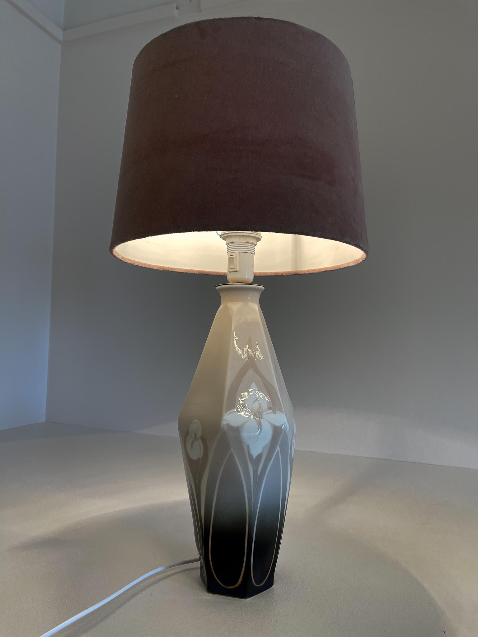 Céramique Lampe de bureau Art Nouveau Rrstrand Suède, 1900 en vente