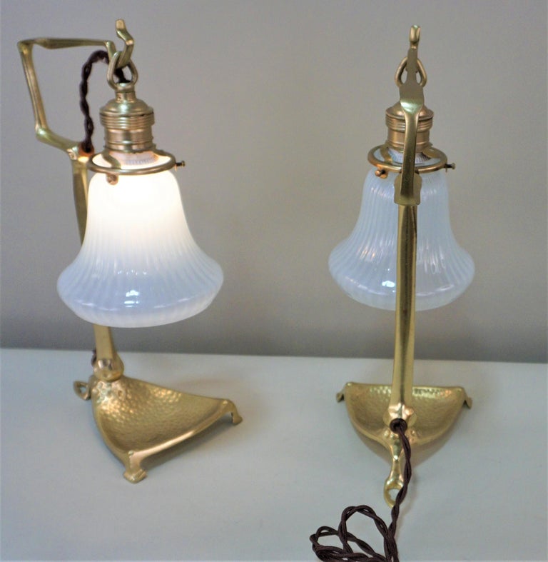Early 20th Century Art Nouveau Table Lamps by Friedrich Adler For Sale